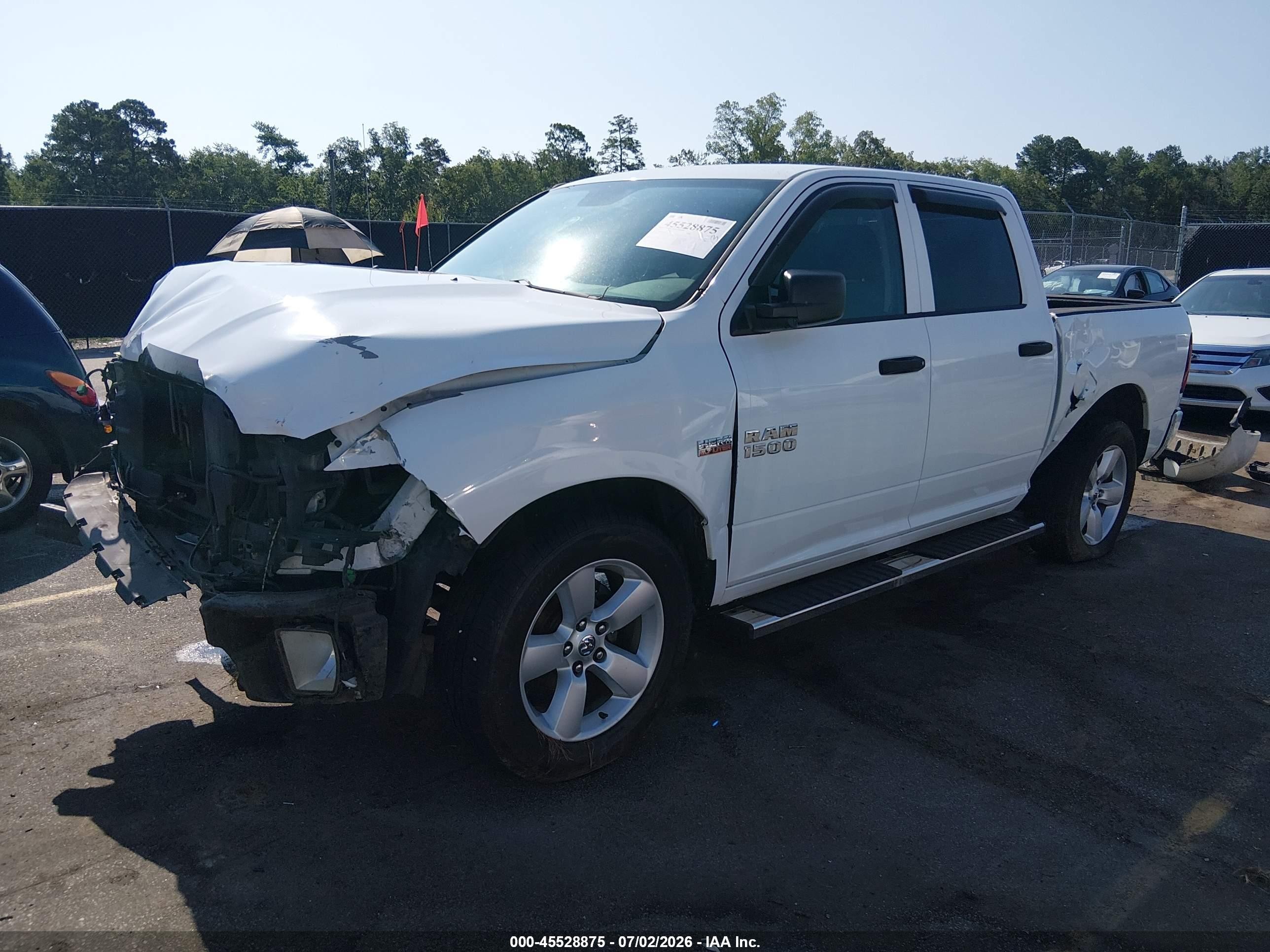 2014 Ram 1500 Express Белый vin: 1C6RR6KT9ES128943