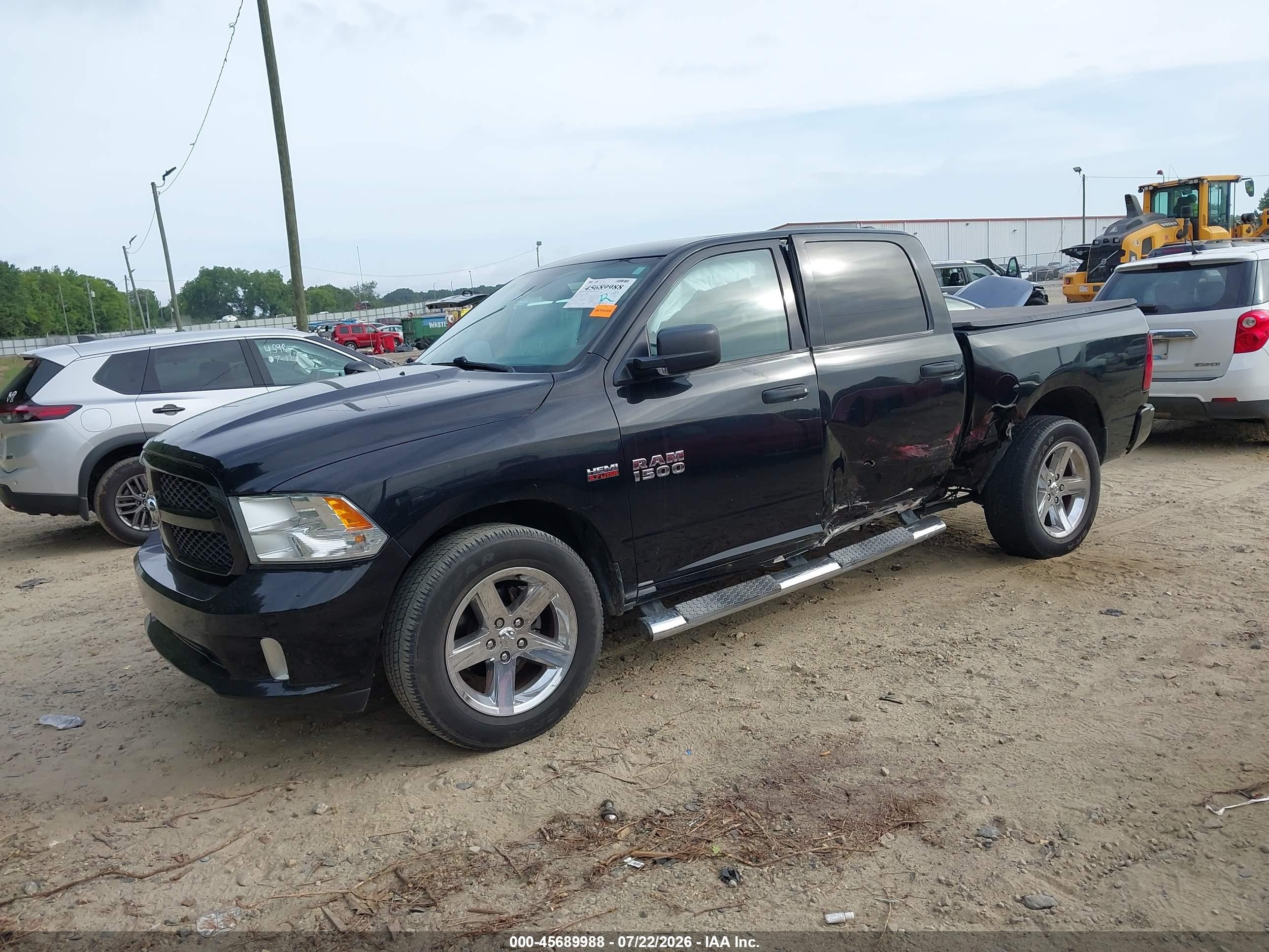 2014 Ram 1500 Express Black vin: 1C6RR6KT9ES413948
