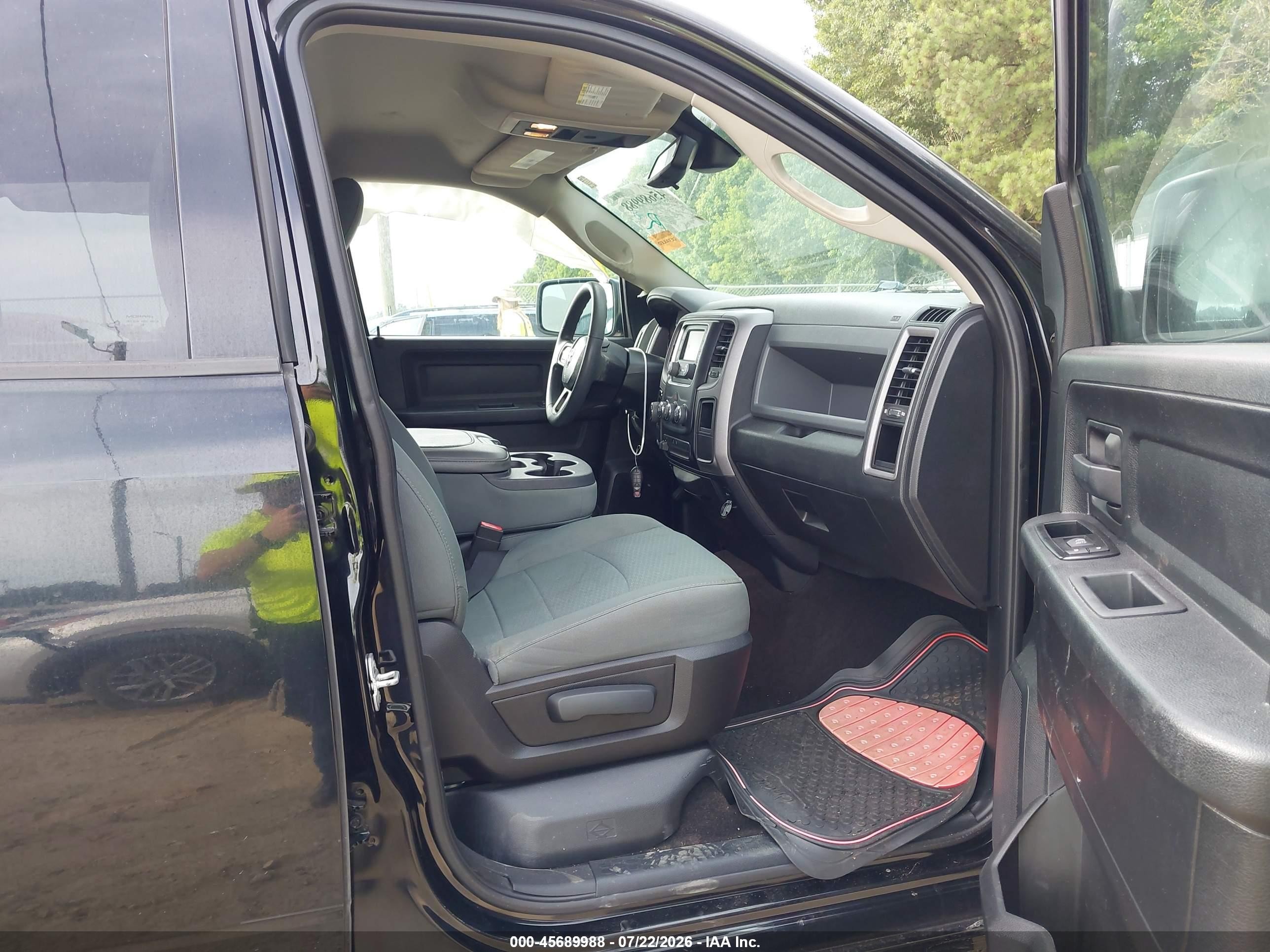 2014 Ram 1500 Express Black vin: 1C6RR6KT9ES413948