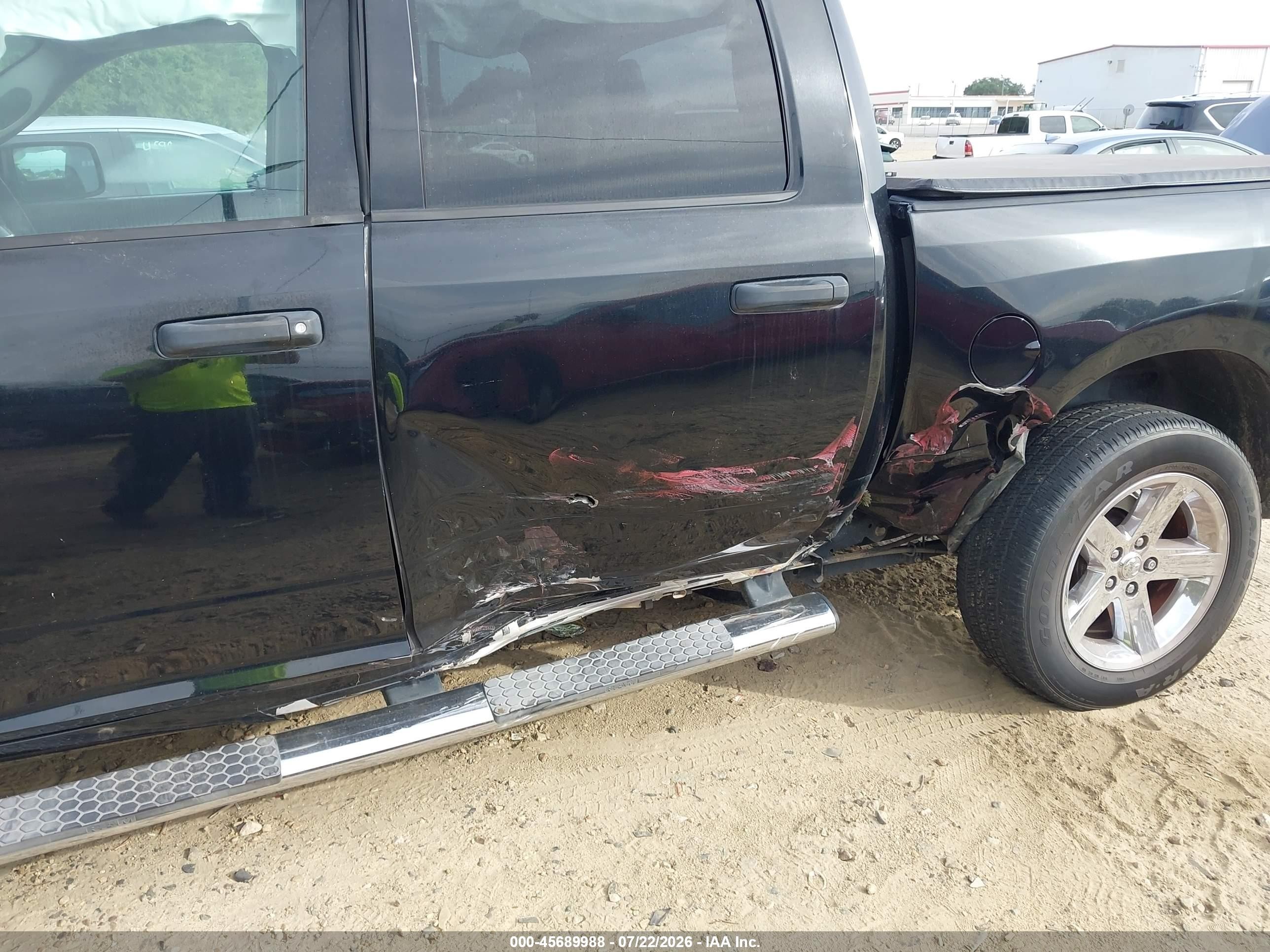 2014 Ram 1500 Express Black vin: 1C6RR6KT9ES413948