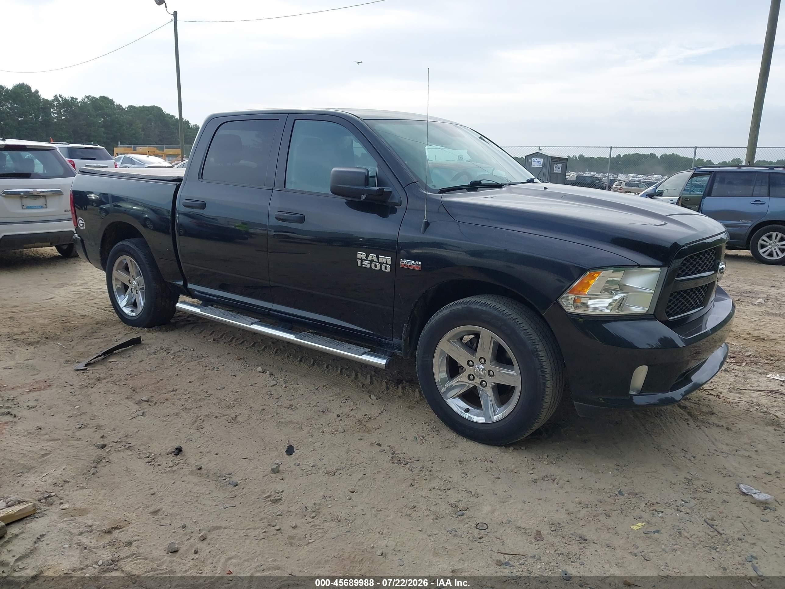 2014 Ram 1500 Express Black vin: 1C6RR6KT9ES413948