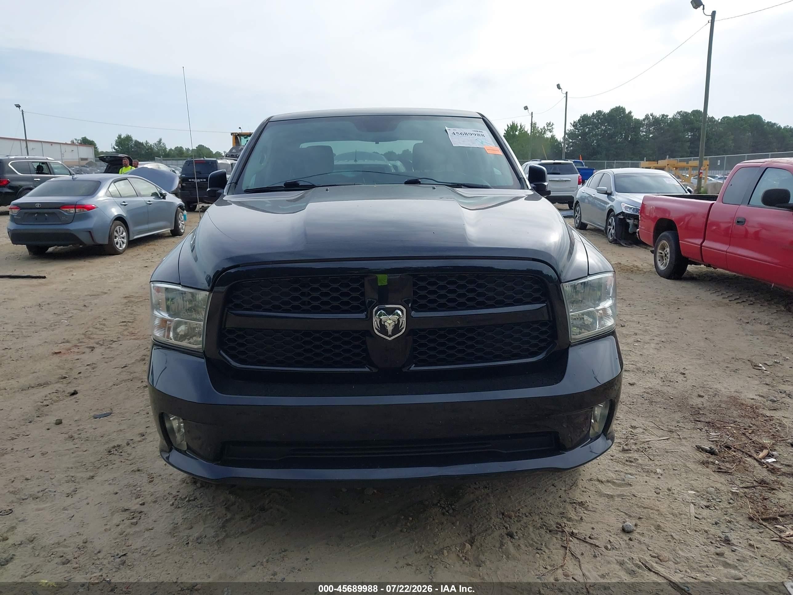 2014 Ram 1500 Express Black vin: 1C6RR6KT9ES413948