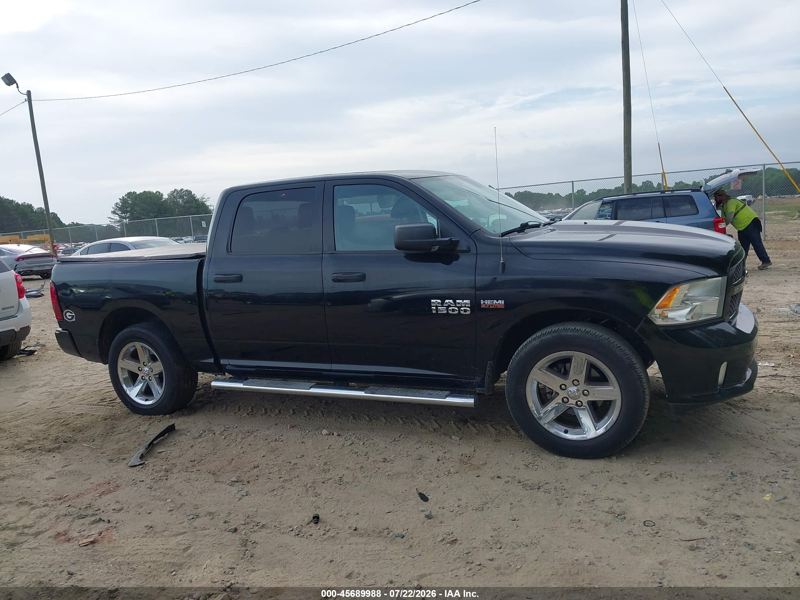 2014 Ram 1500 Express Black vin: 1C6RR6KT9ES413948