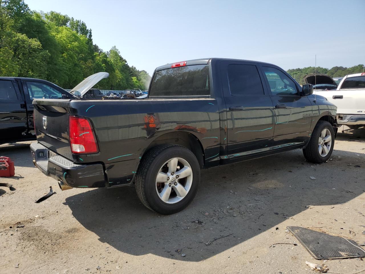 2015 Ram 1500 St Черный vin: 1C6RR6KTXFS629311
