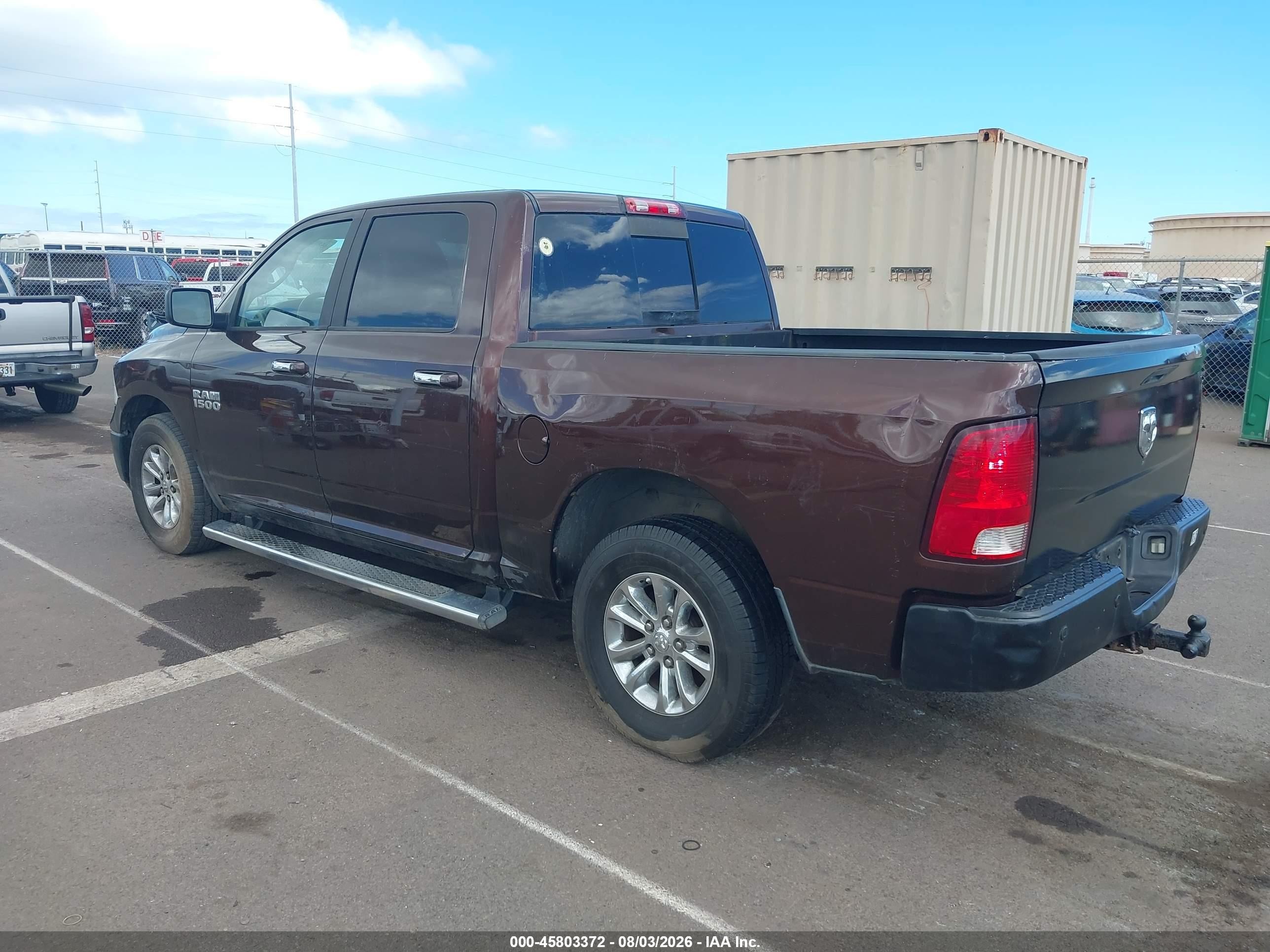 2013 Ram 1500 Slt Maroon vin: 1C6RR6LG1DS637392