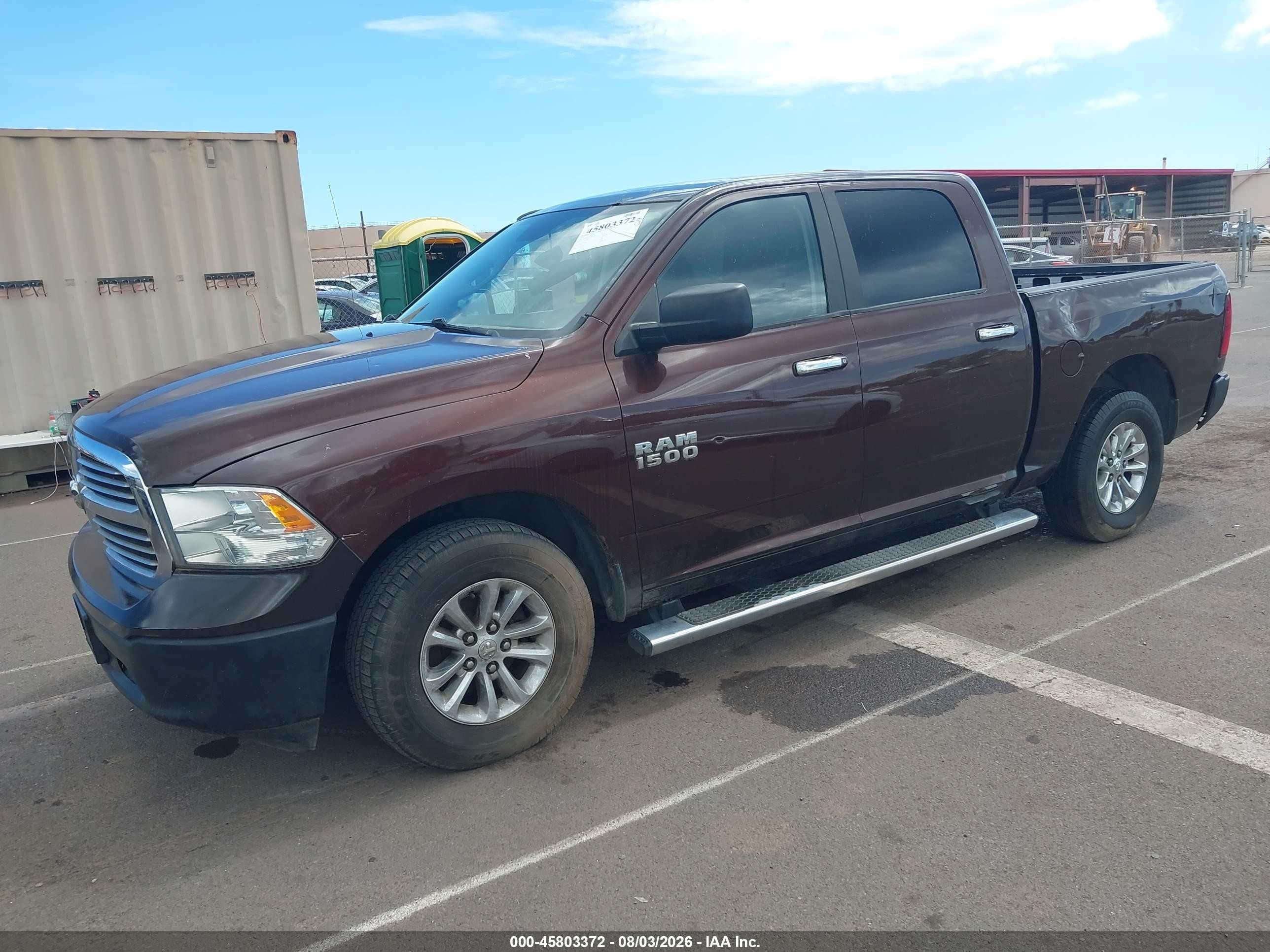 2013 Ram 1500 Slt Maroon vin: 1C6RR6LG1DS637392