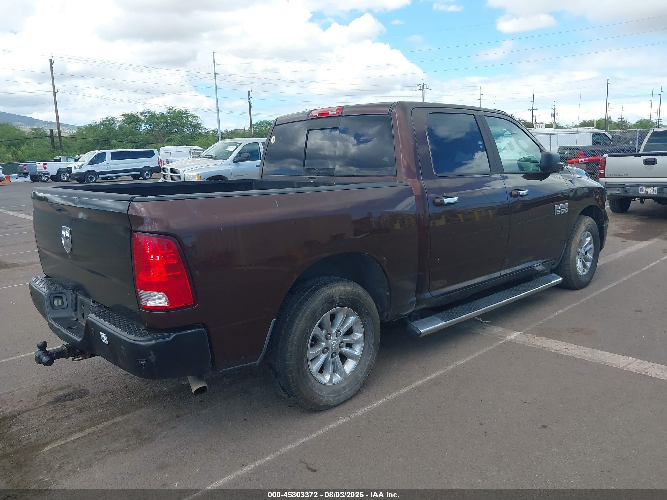 2013 Ram 1500 Slt Maroon vin: 1C6RR6LG1DS637392