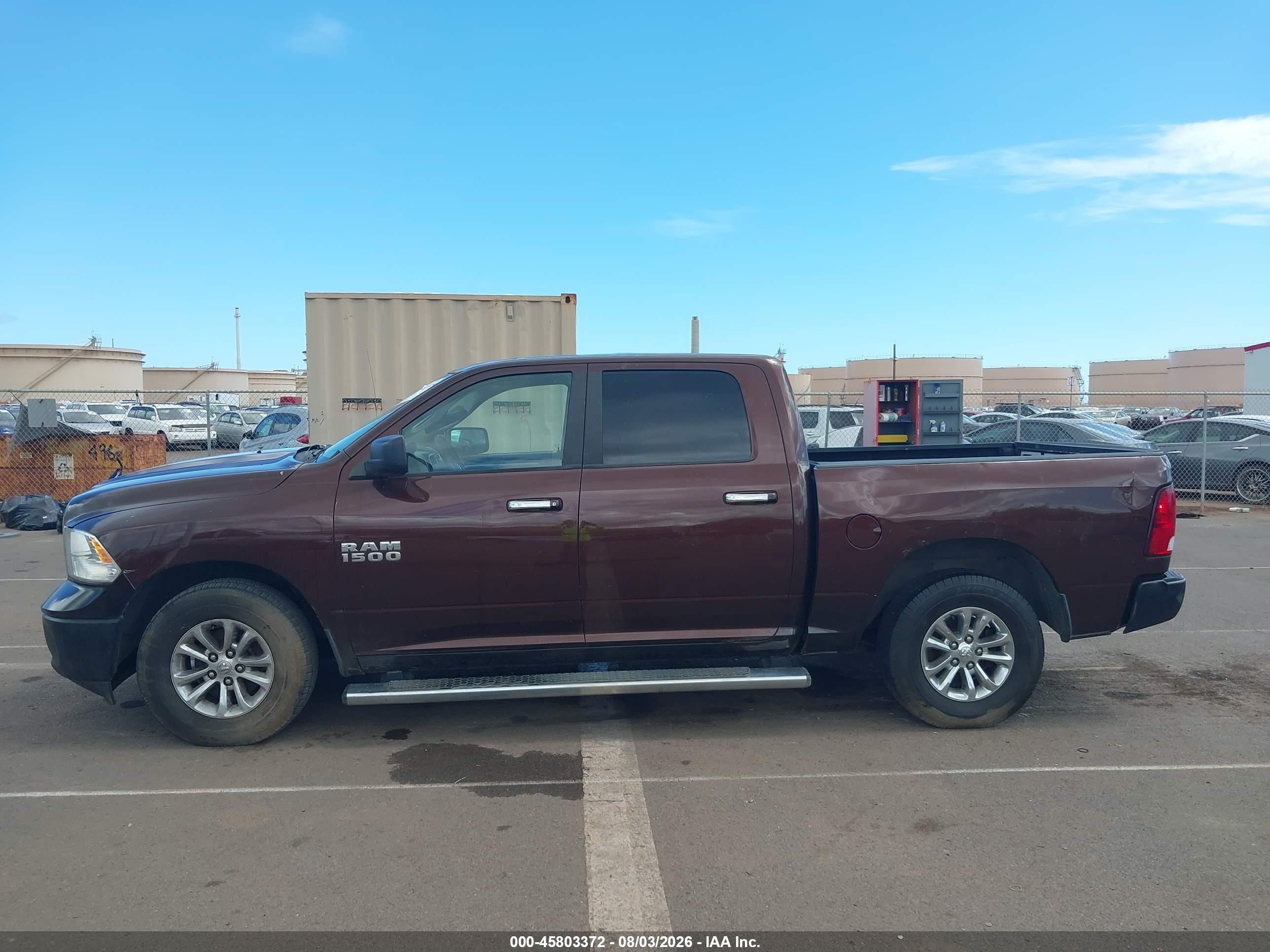 2013 Ram 1500 Slt Maroon vin: 1C6RR6LG1DS637392