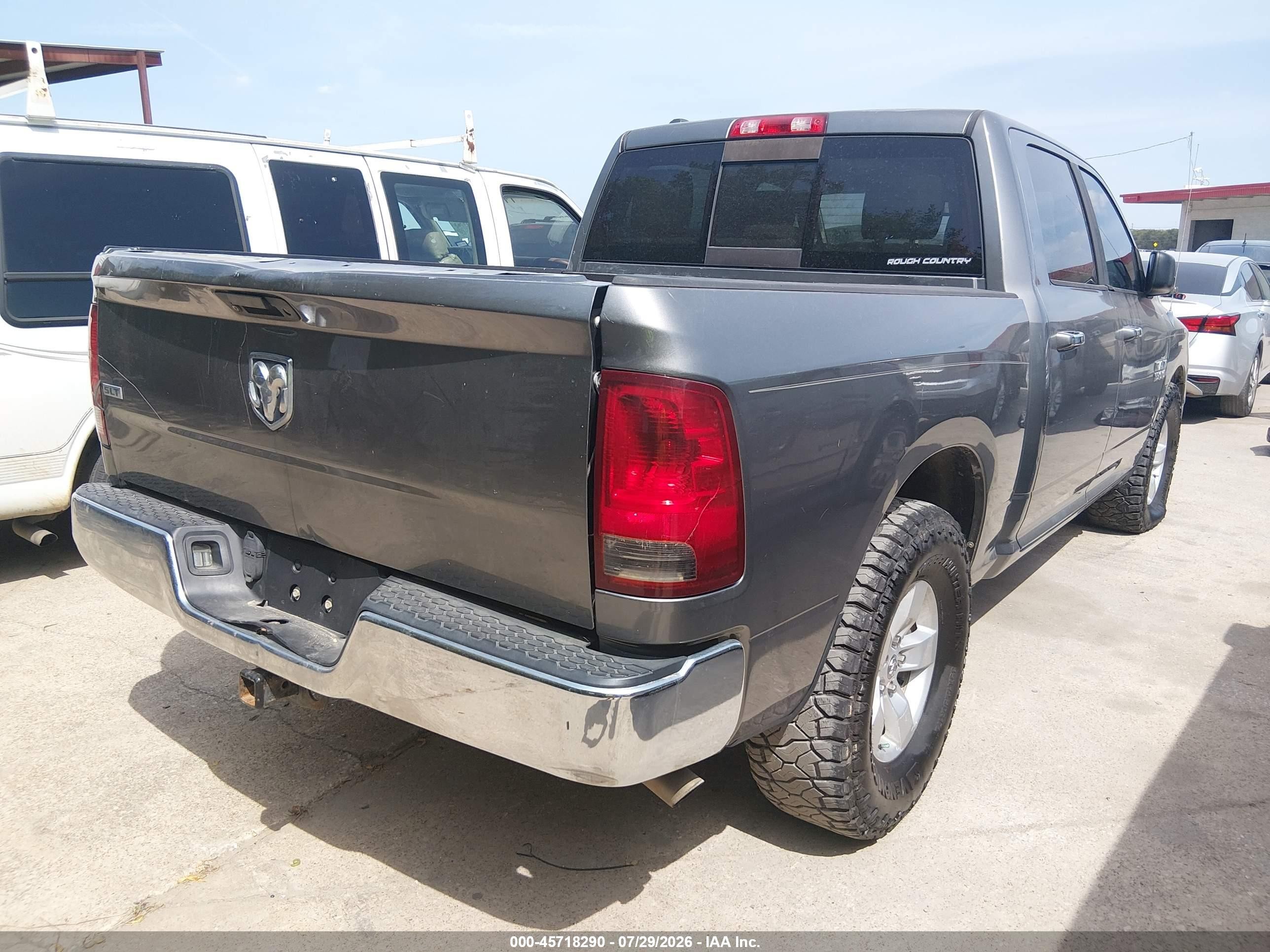 2013 Ram 1500 Slt Gray vin: 1C6RR6LG2DS562072