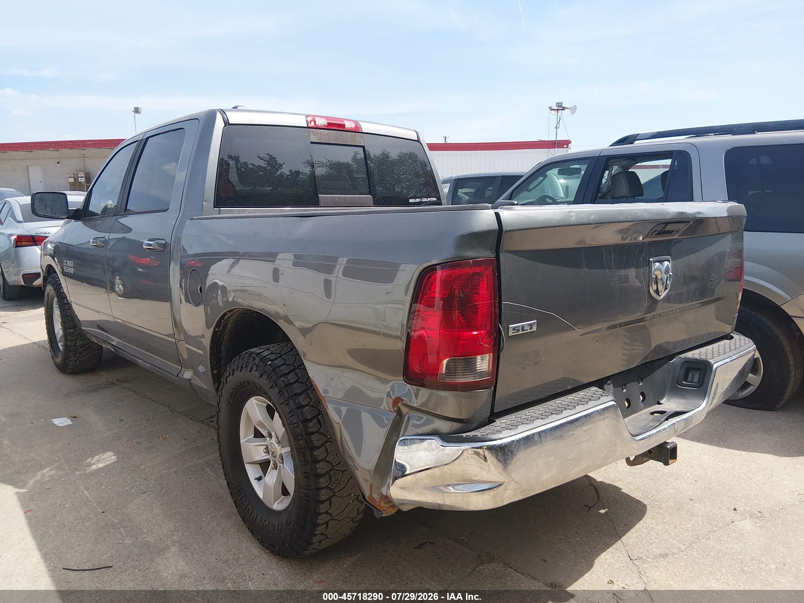 2013 Ram 1500 Slt Gray vin: 1C6RR6LG2DS562072