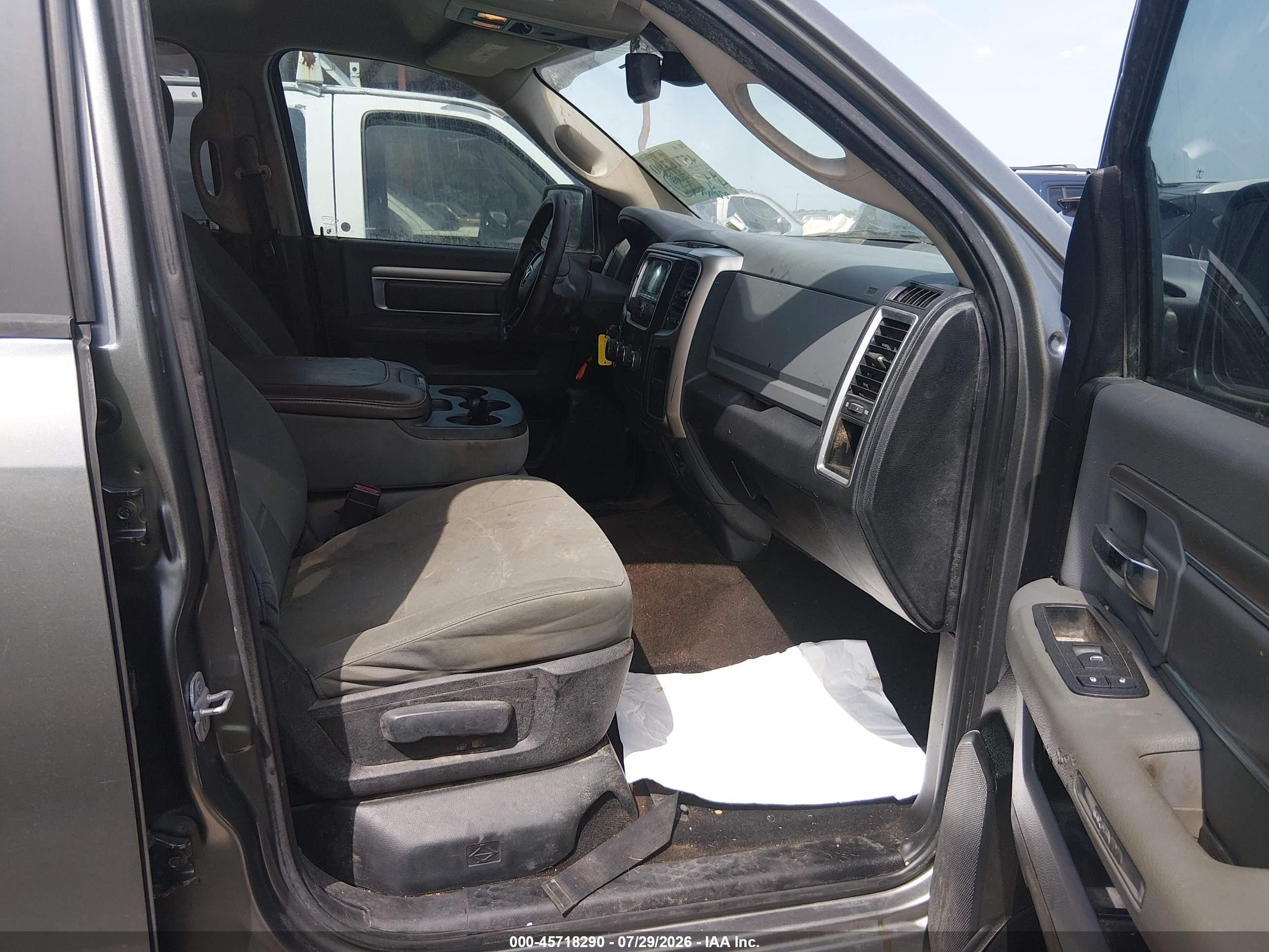2013 Ram 1500 Slt Gray vin: 1C6RR6LG2DS562072
