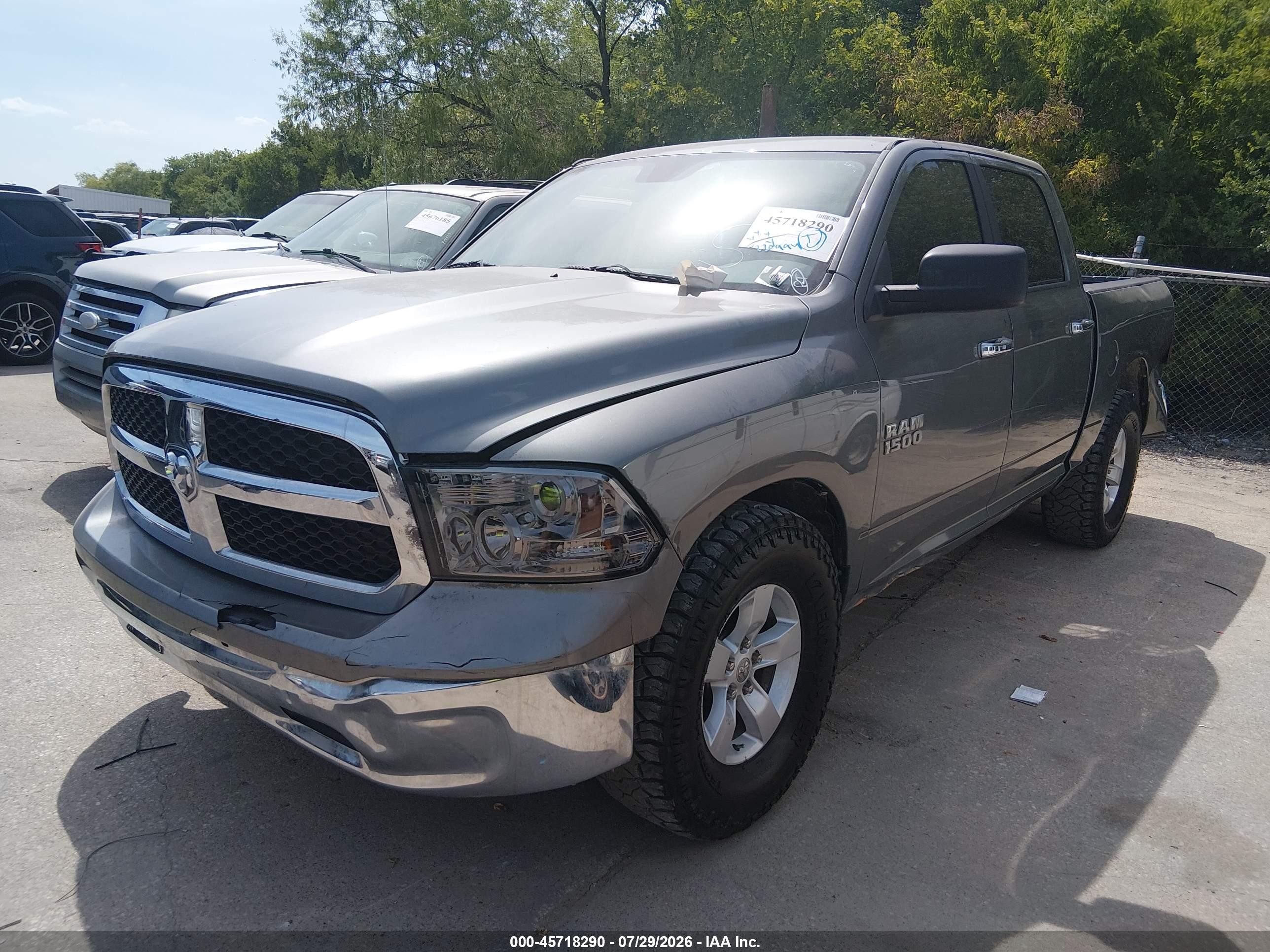2013 Ram 1500 Slt Gray vin: 1C6RR6LG2DS562072