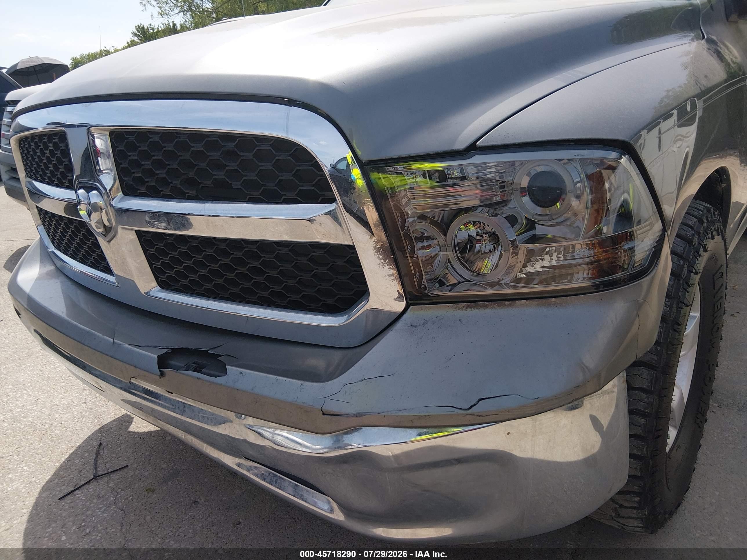 2013 Ram 1500 Slt Gray vin: 1C6RR6LG2DS562072