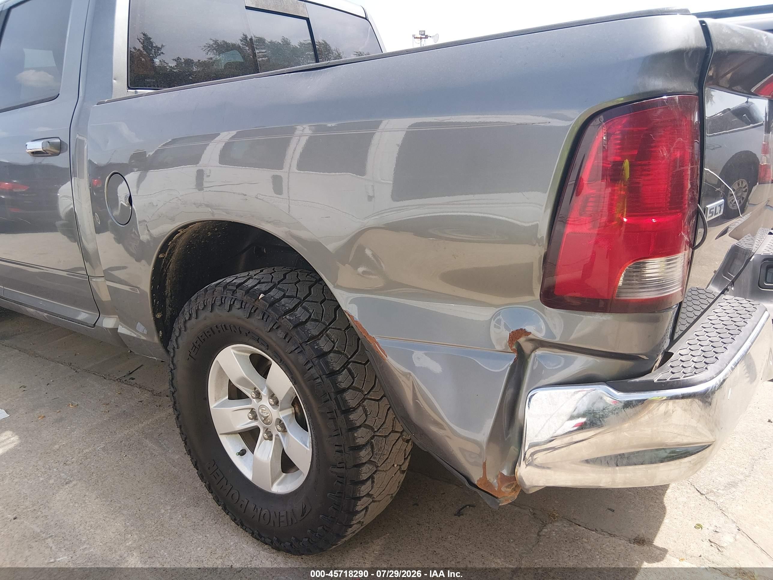 2013 Ram 1500 Slt Gray vin: 1C6RR6LG2DS562072
