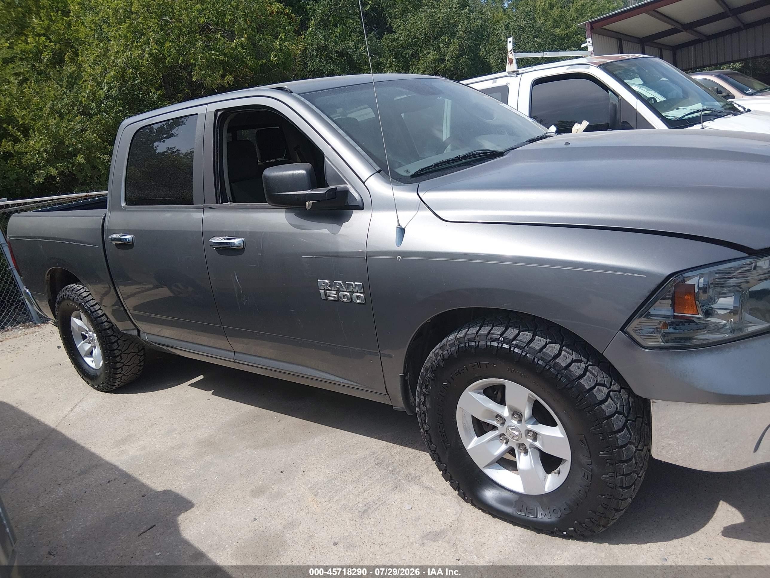 2013 Ram 1500 Slt Gray vin: 1C6RR6LG2DS562072