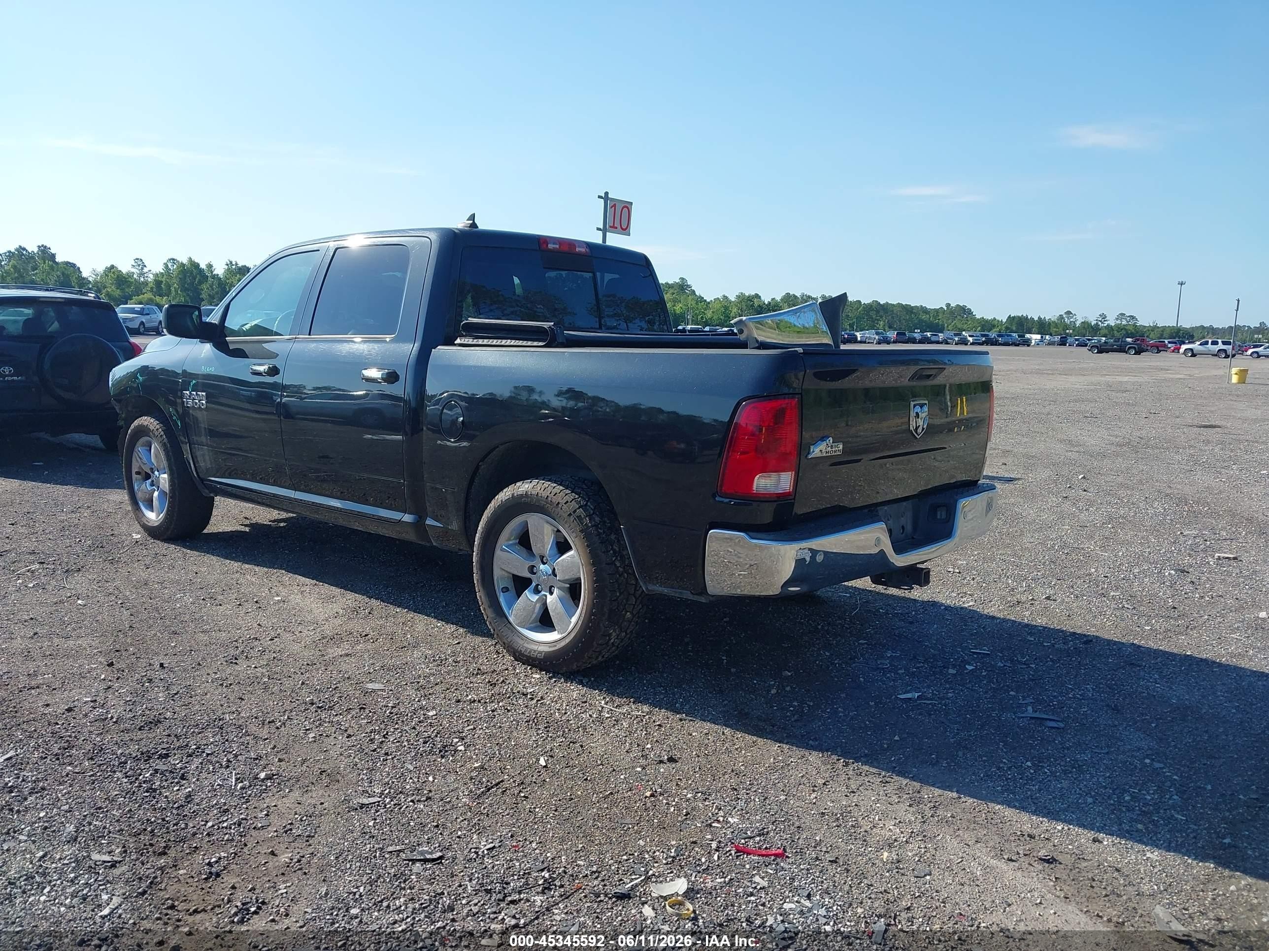 2016 Ram 1500 Big Horn Black vin: 1C6RR6LG6GS100408
