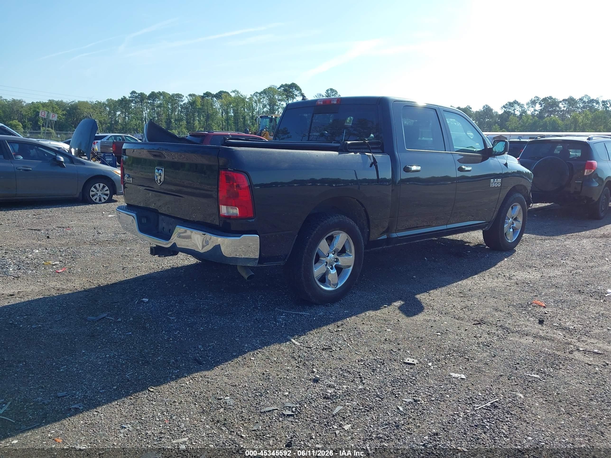 2016 Ram 1500 Big Horn Black vin: 1C6RR6LG6GS100408