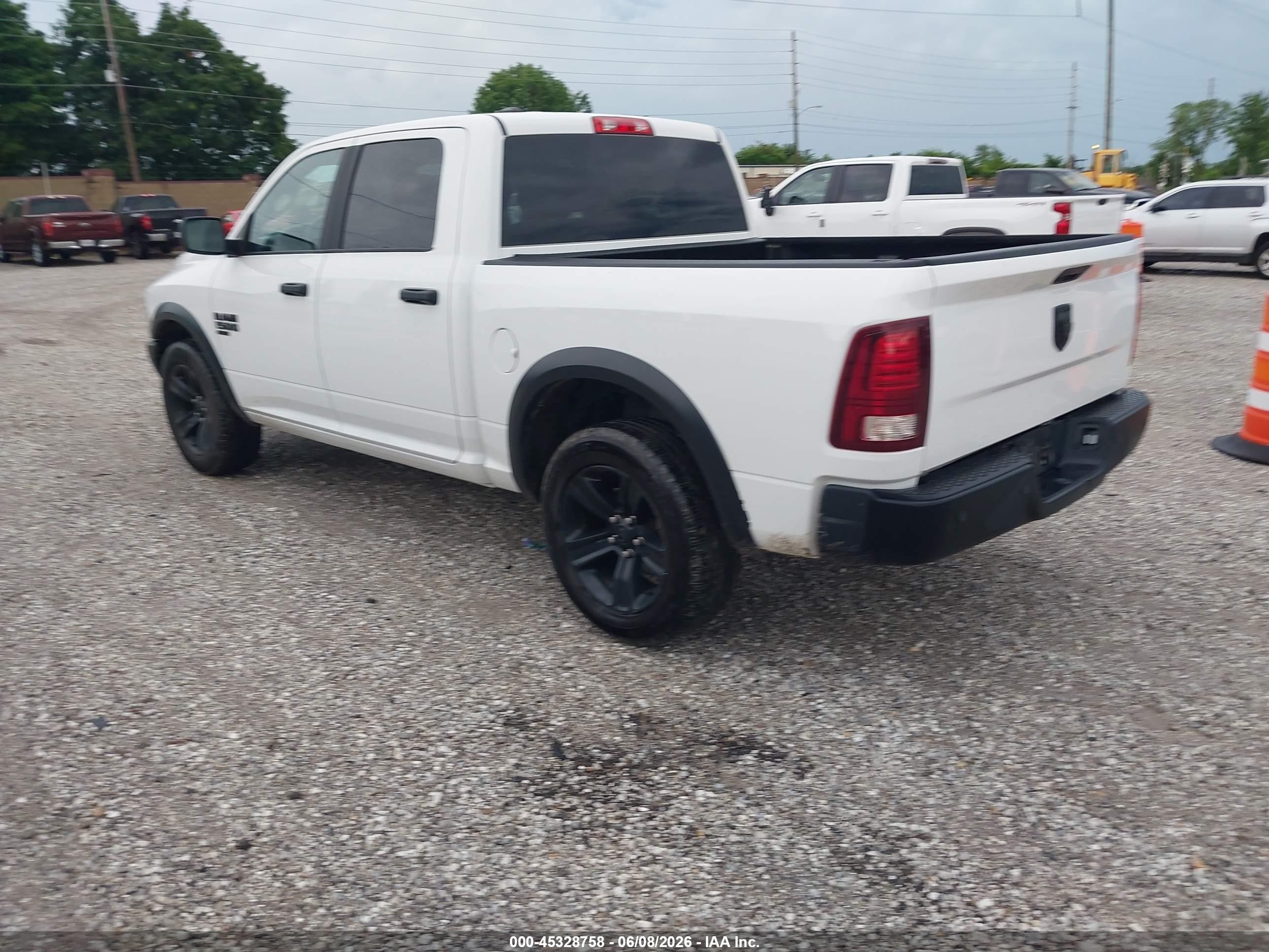 2024 Ram 1500 Classic Warlock  4x2 5'7 Box White vin: 1C6RR6LG6RS127949