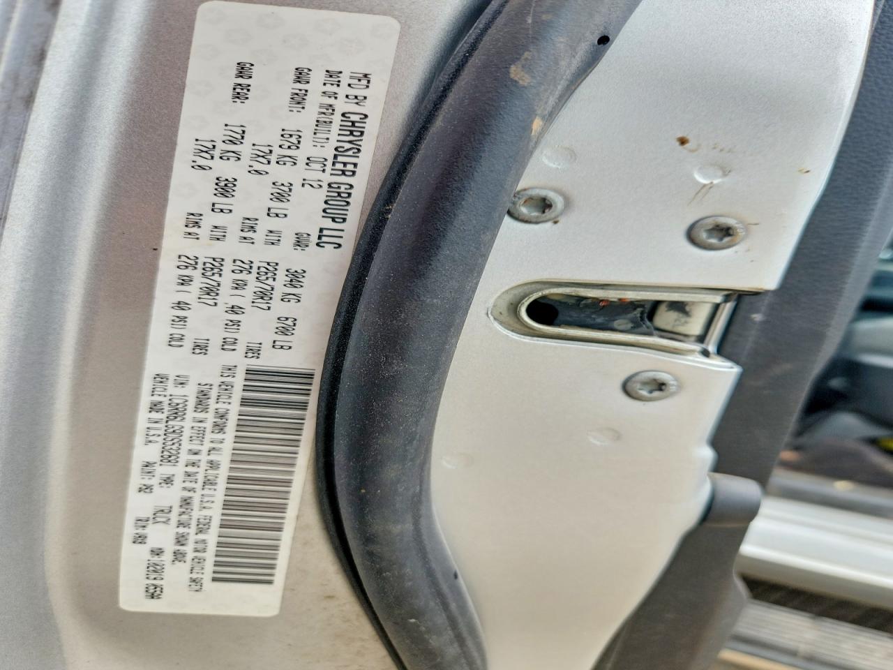 2013 Ram 1500 Slt Silver vin: 1C6RR6LG9DS532681