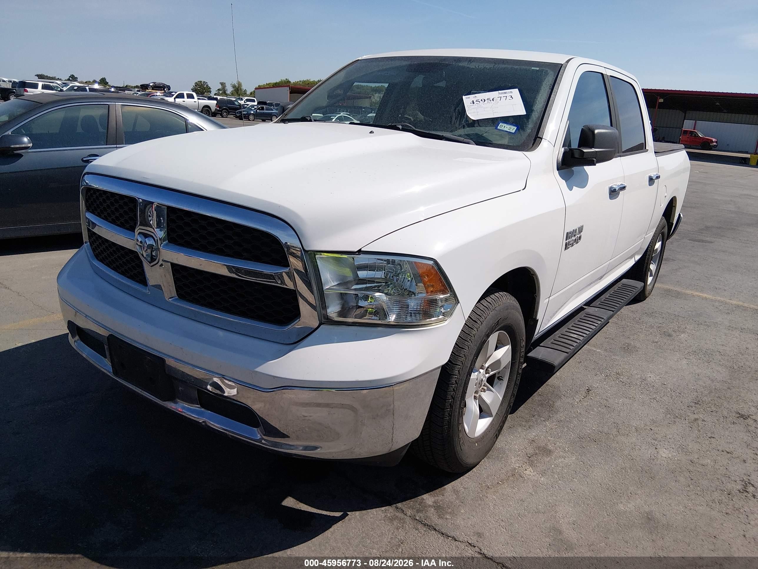 2013 Ram 1500 Slt White vin: 1C6RR6LG9DS574235