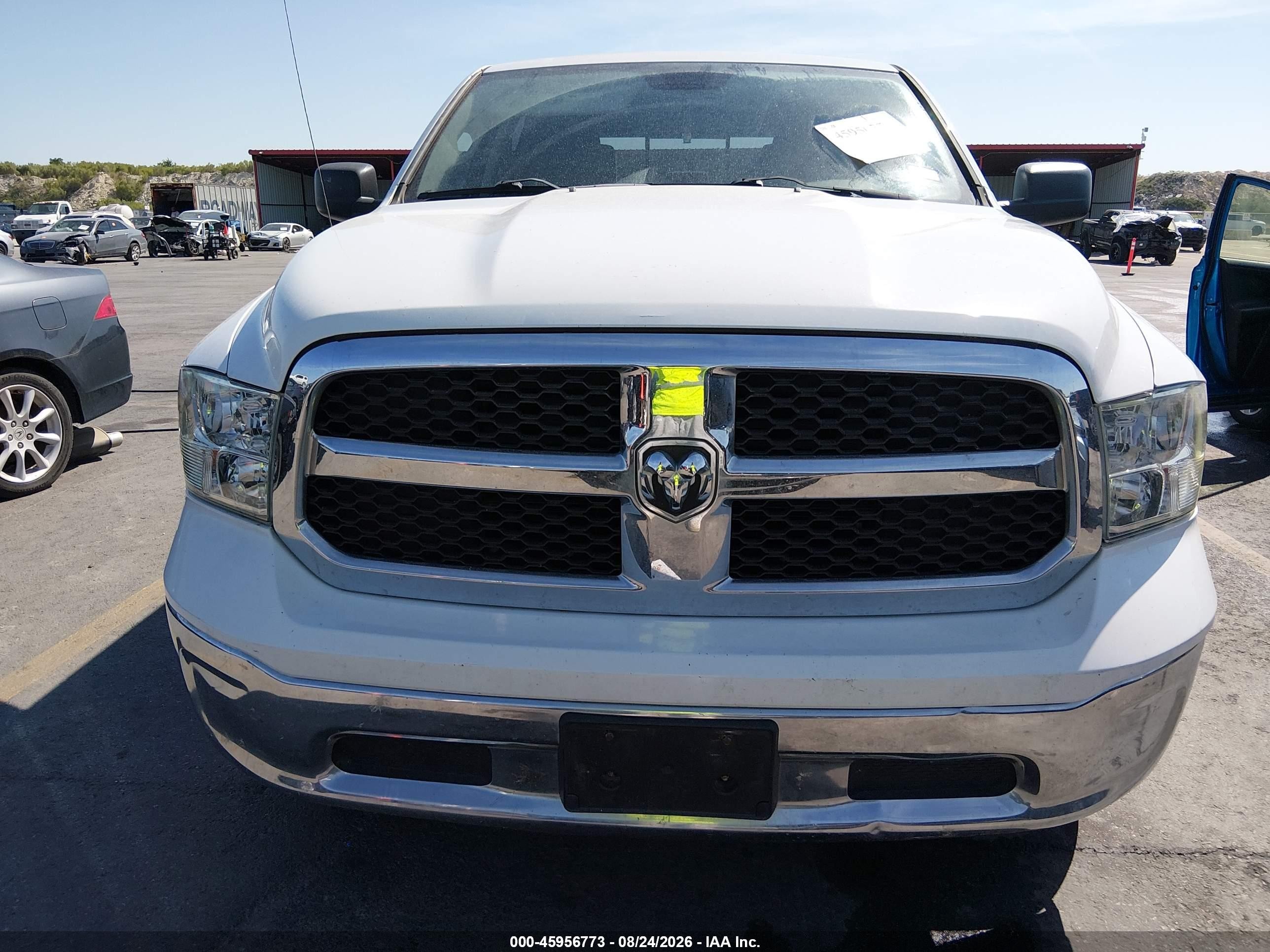 2013 Ram 1500 Slt White vin: 1C6RR6LG9DS574235