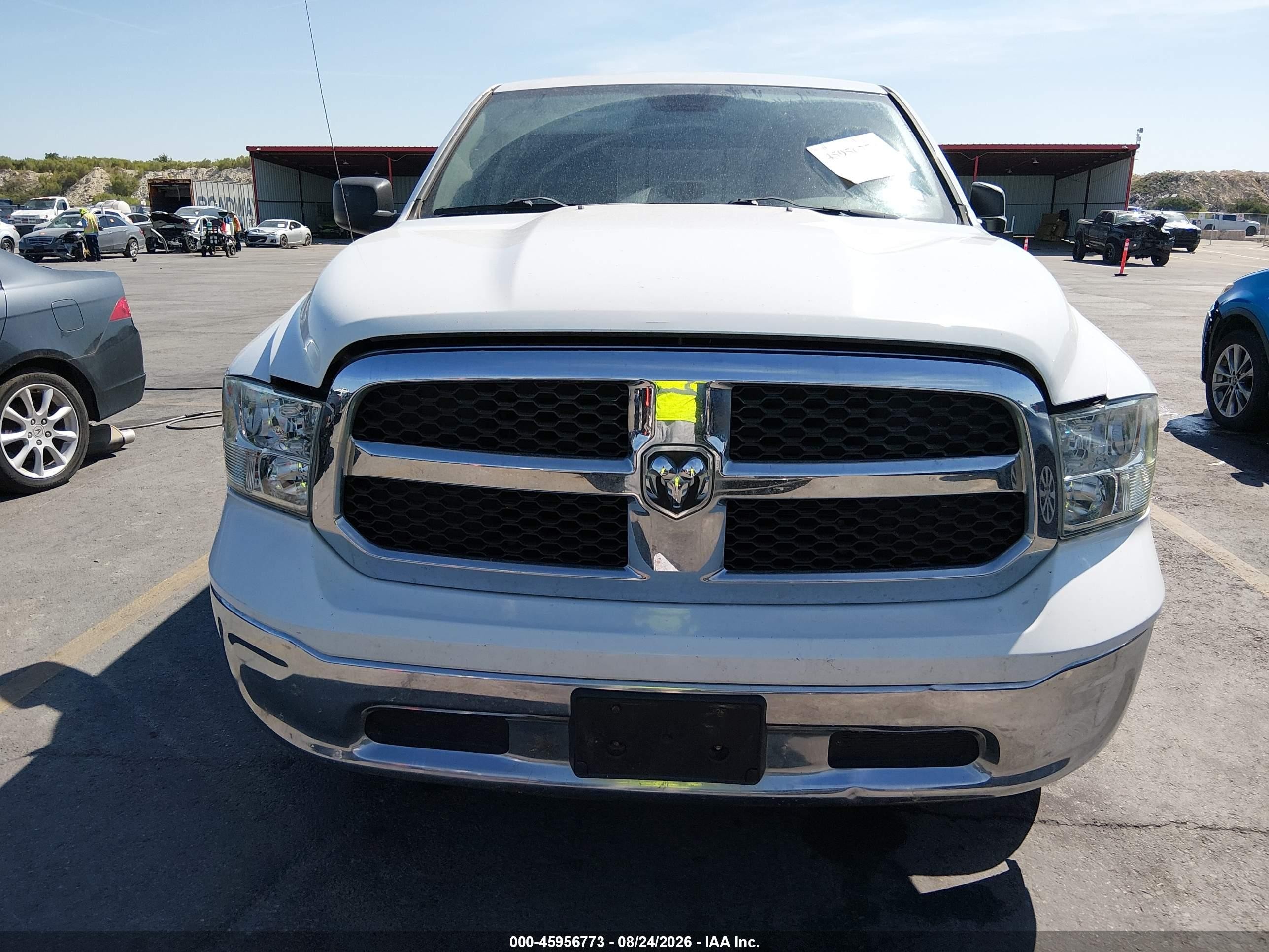 2013 Ram 1500 Slt White vin: 1C6RR6LG9DS574235
