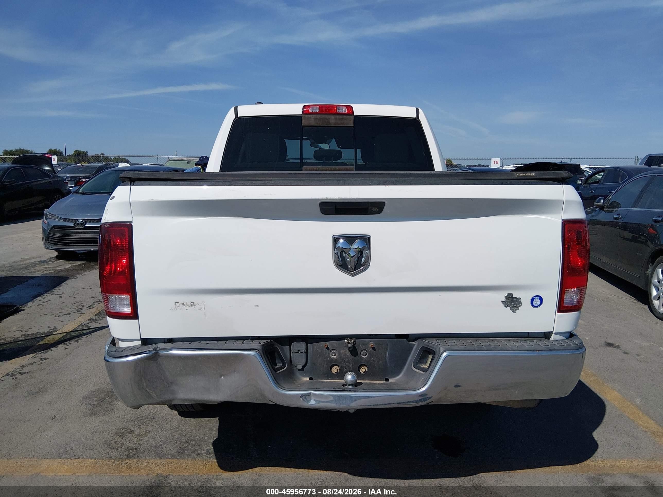 2013 Ram 1500 Slt White vin: 1C6RR6LG9DS574235