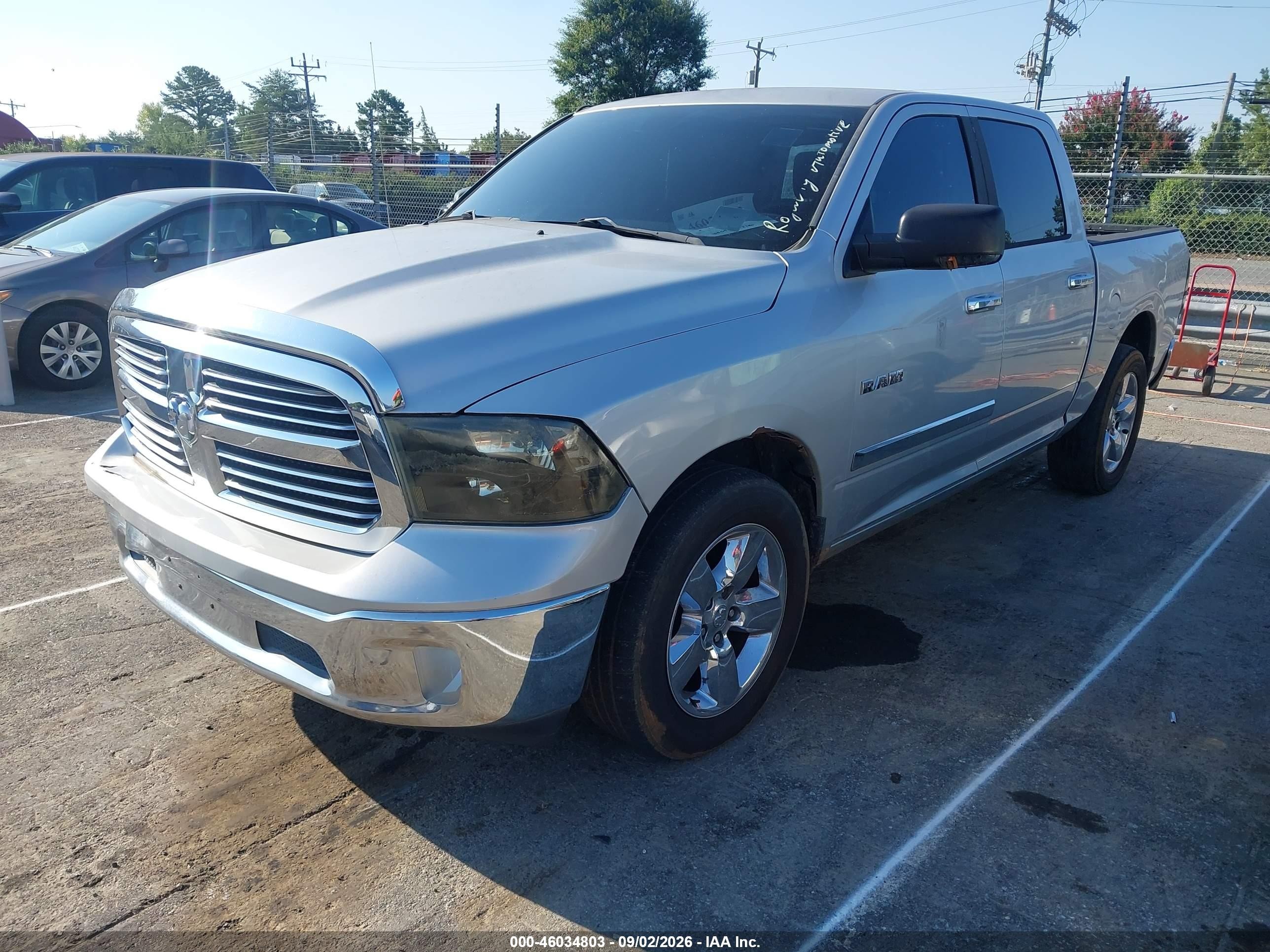 2013 Ram 1500 Slt Silver vin: 1C6RR6LG9DS712520