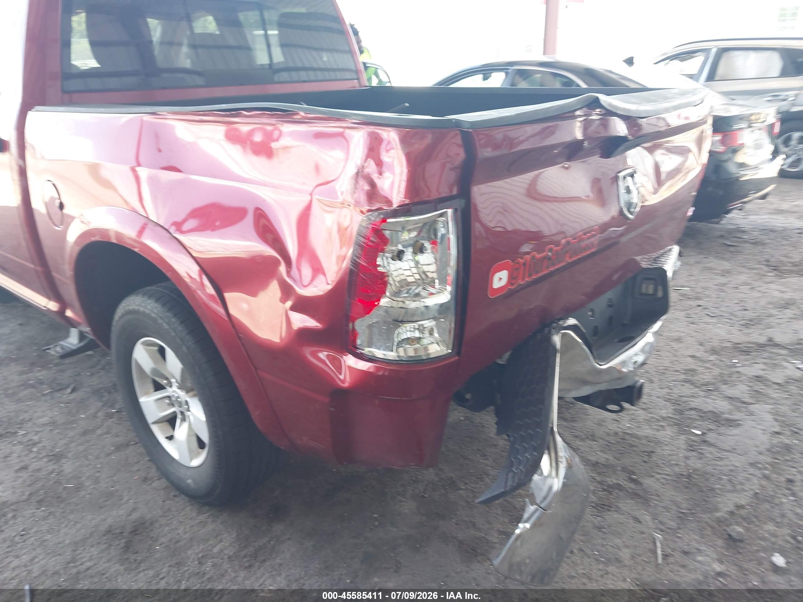 2014 Ram 1500 Outdoorsman Red vin: 1C6RR6LG9ES144724
