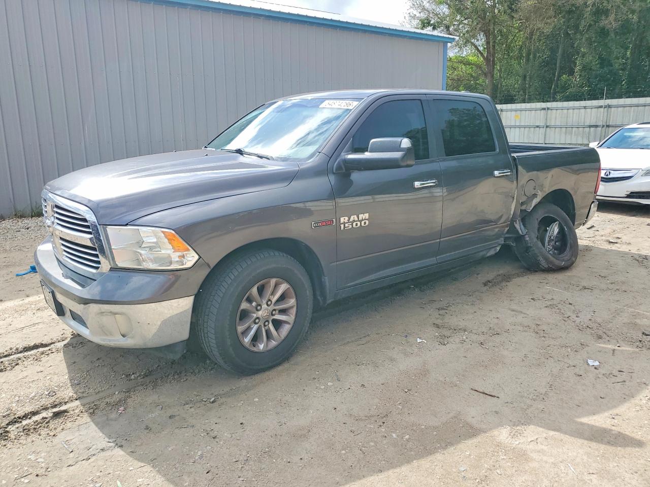 2015 Ram 1500 Slt Gray vin: 1C6RR6LM0FS500081