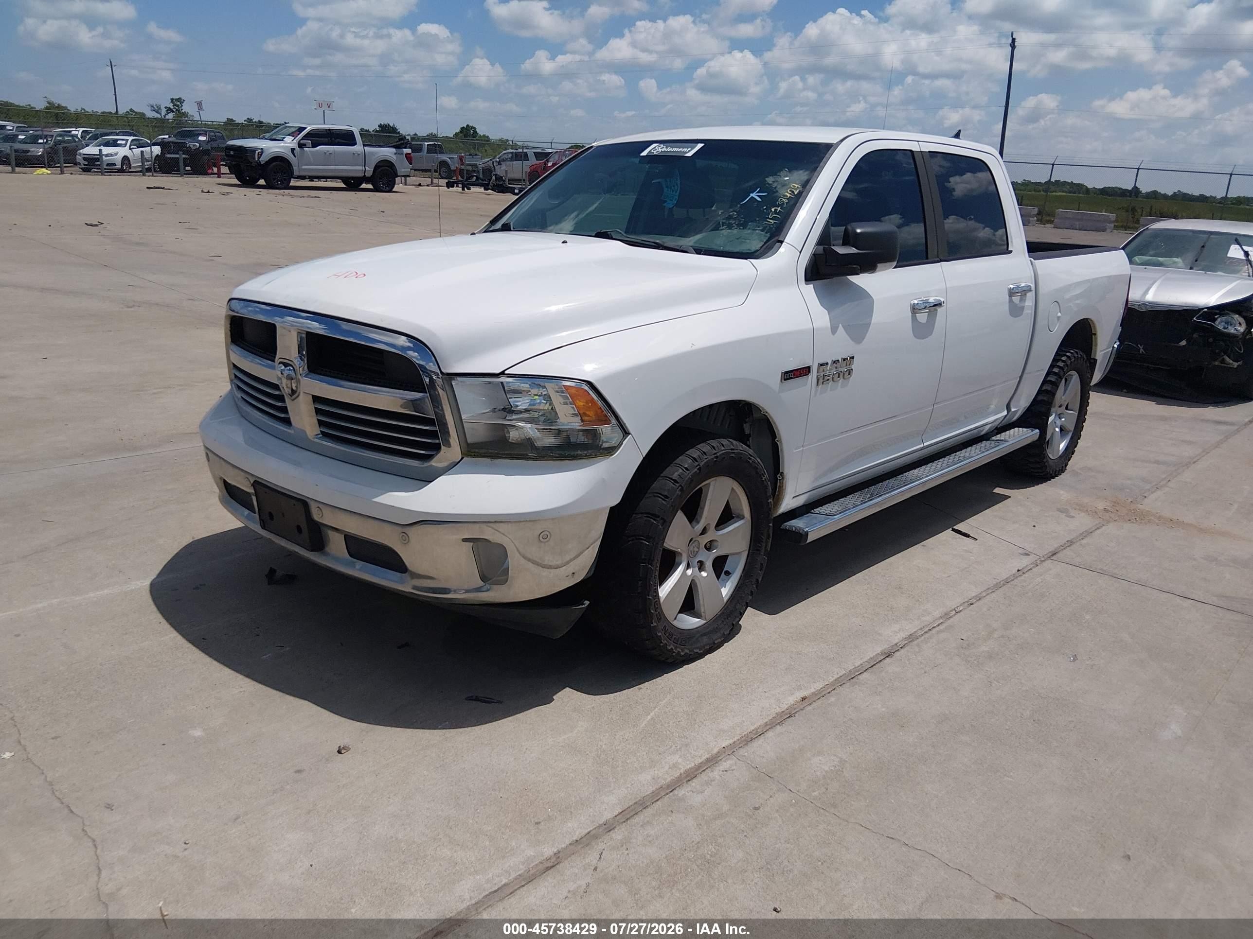 2015 Ram 1500 Lone Star White vin: 1C6RR6LM2FS613143