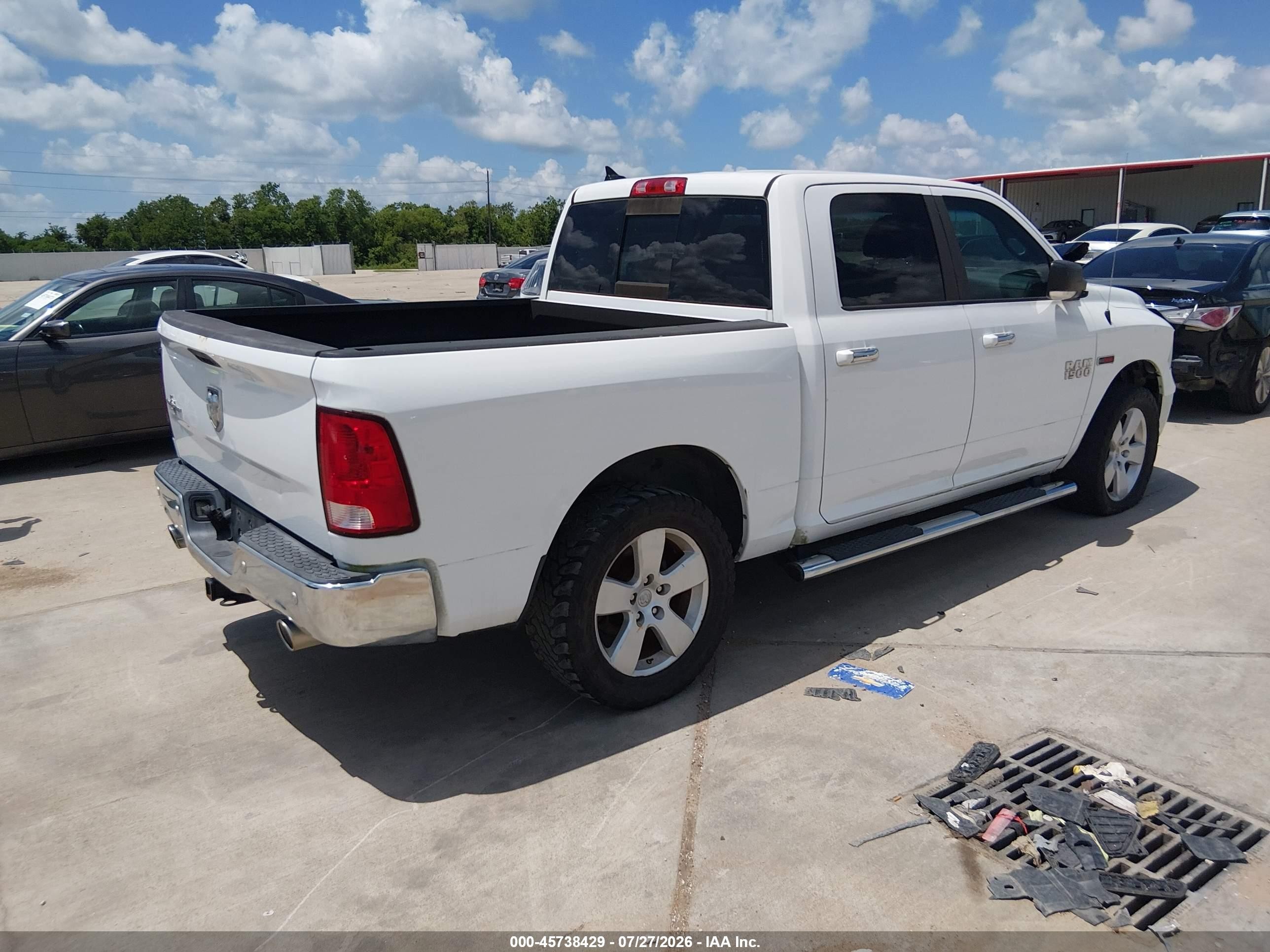 2015 Ram 1500 Lone Star White vin: 1C6RR6LM2FS613143