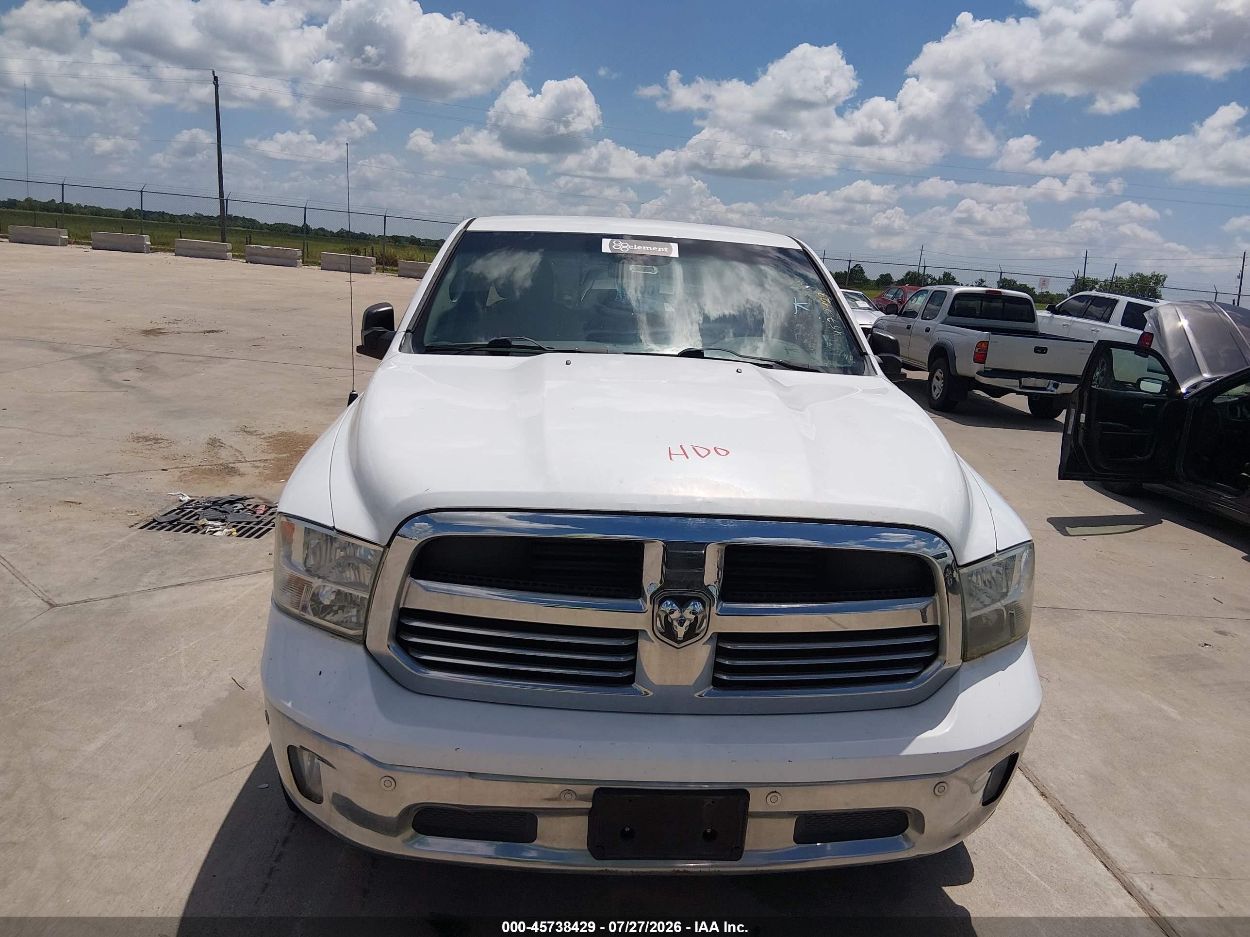 2015 Ram 1500 Lone Star White vin: 1C6RR6LM2FS613143