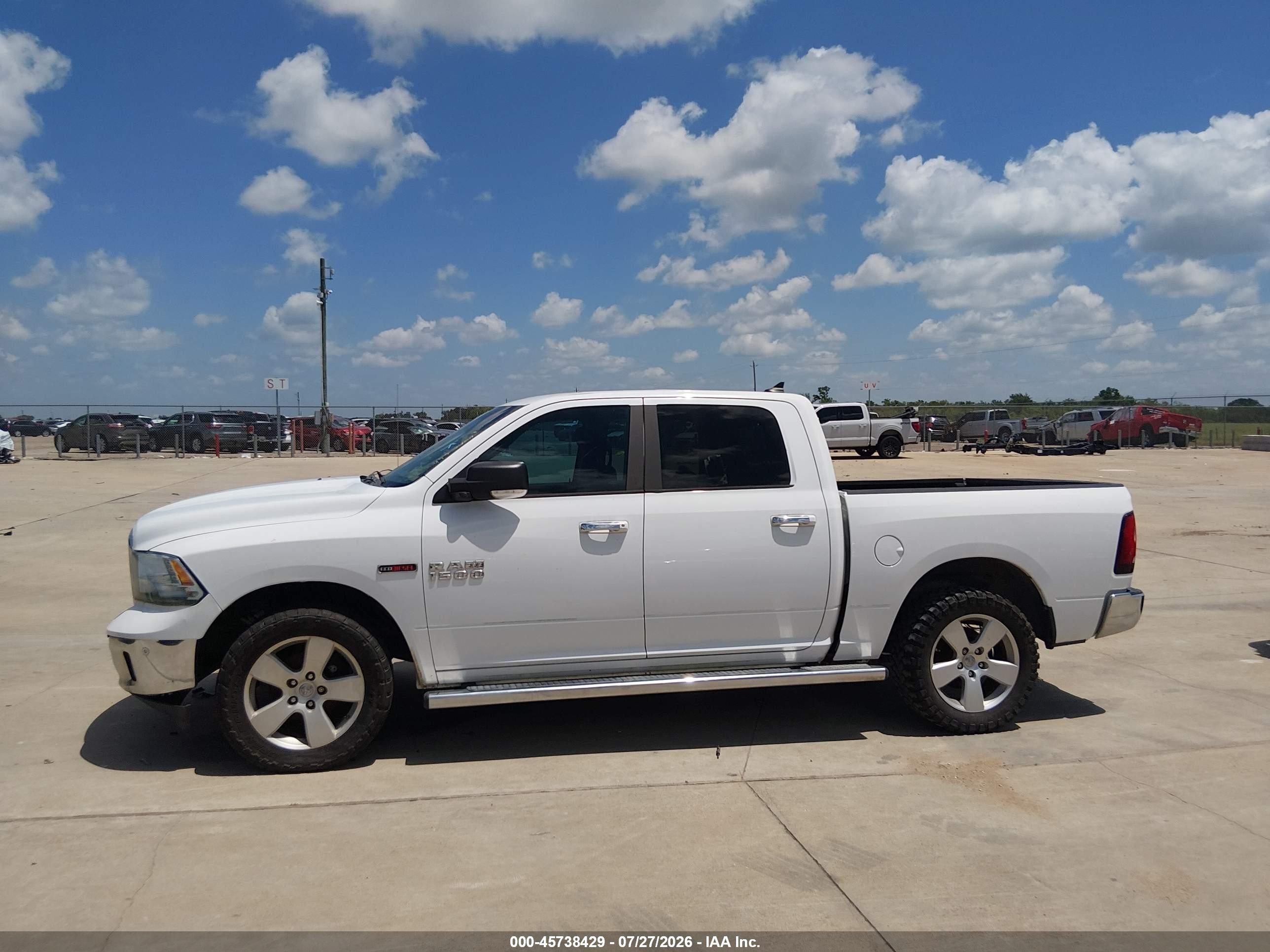 2015 Ram 1500 Lone Star White vin: 1C6RR6LM2FS613143