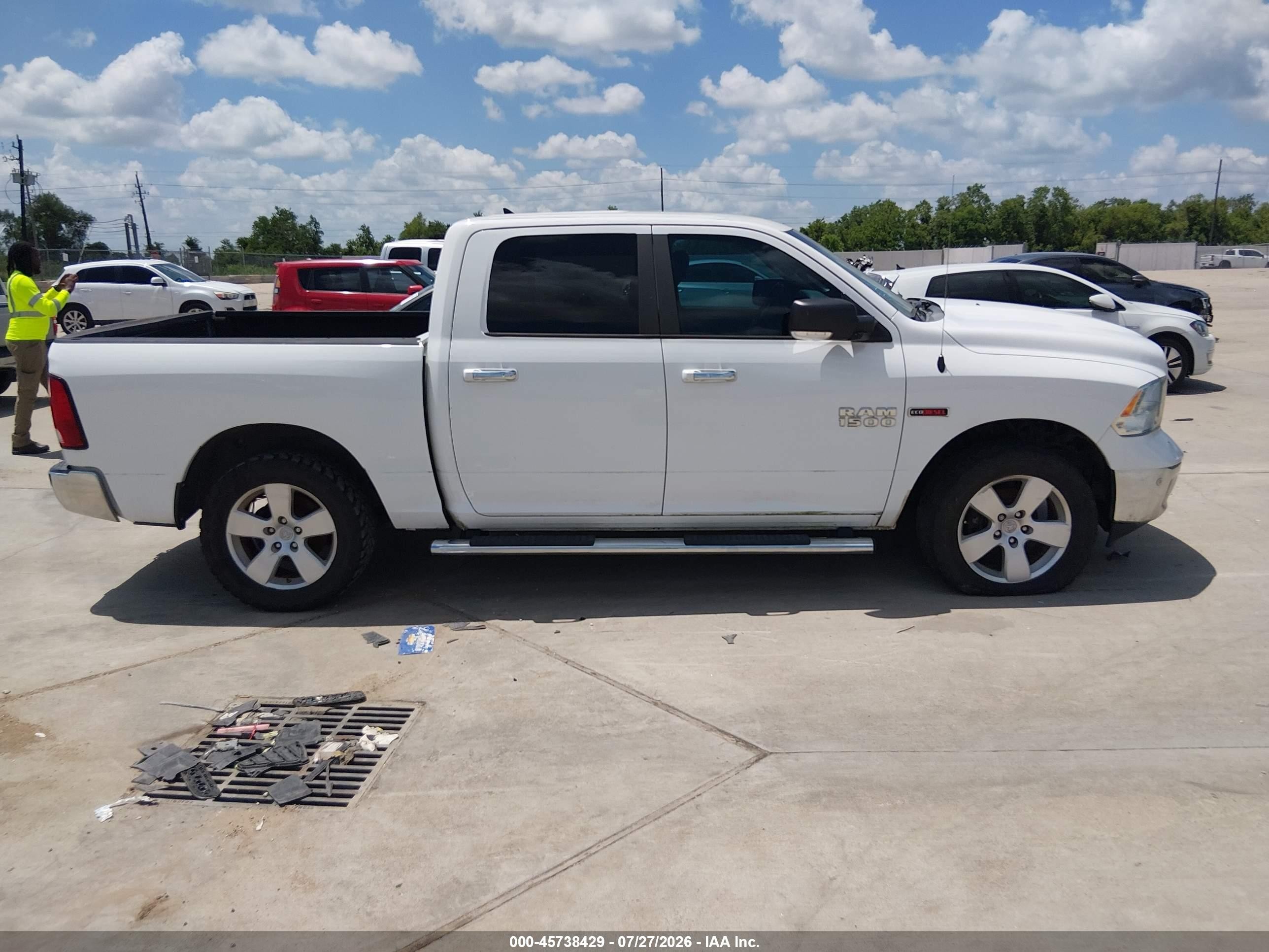 2015 Ram 1500 Lone Star White vin: 1C6RR6LM2FS613143
