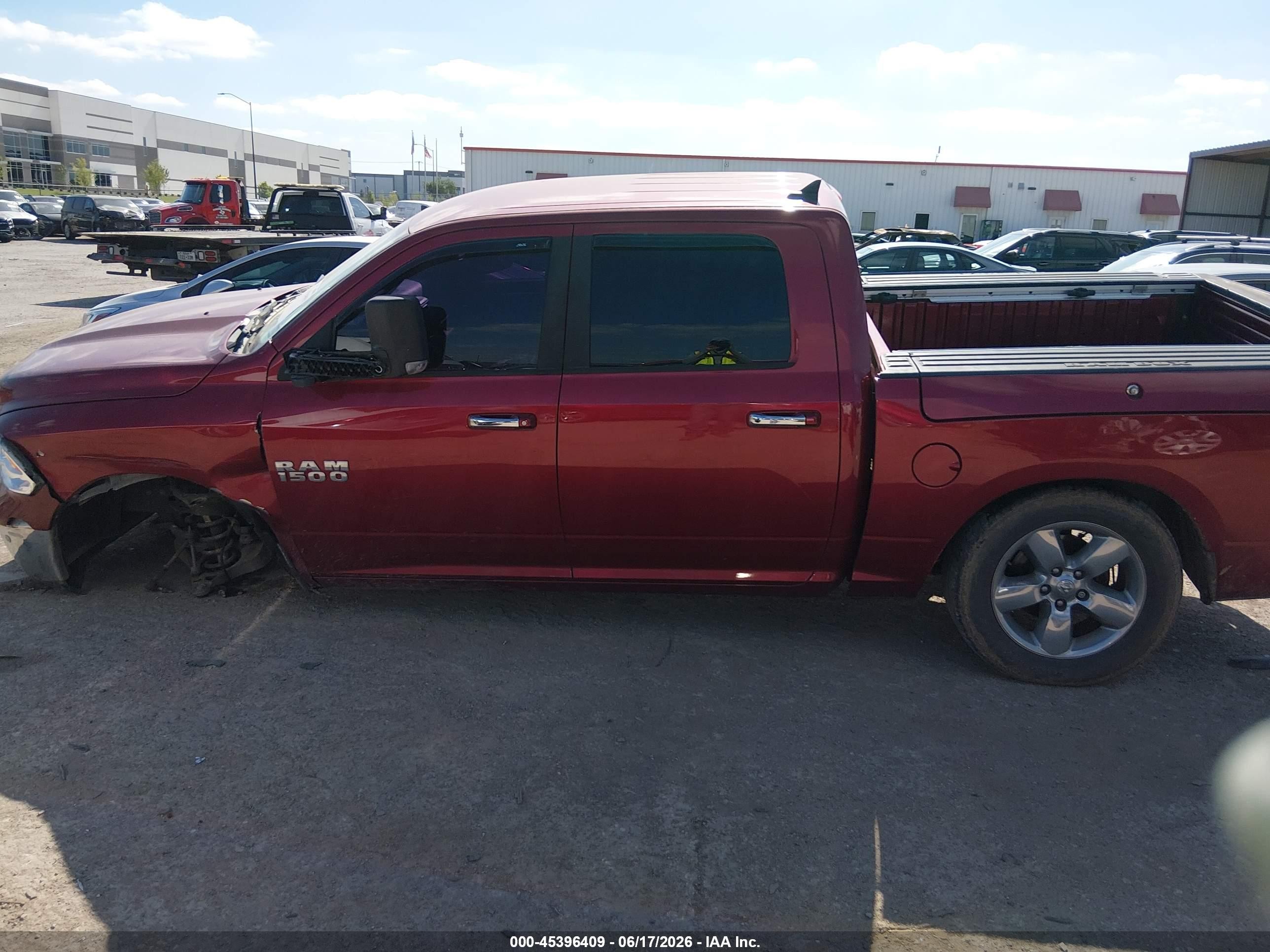 2015 Ram 1500 Big Horn Burgundy vin: 1C6RR6LM4FS686367