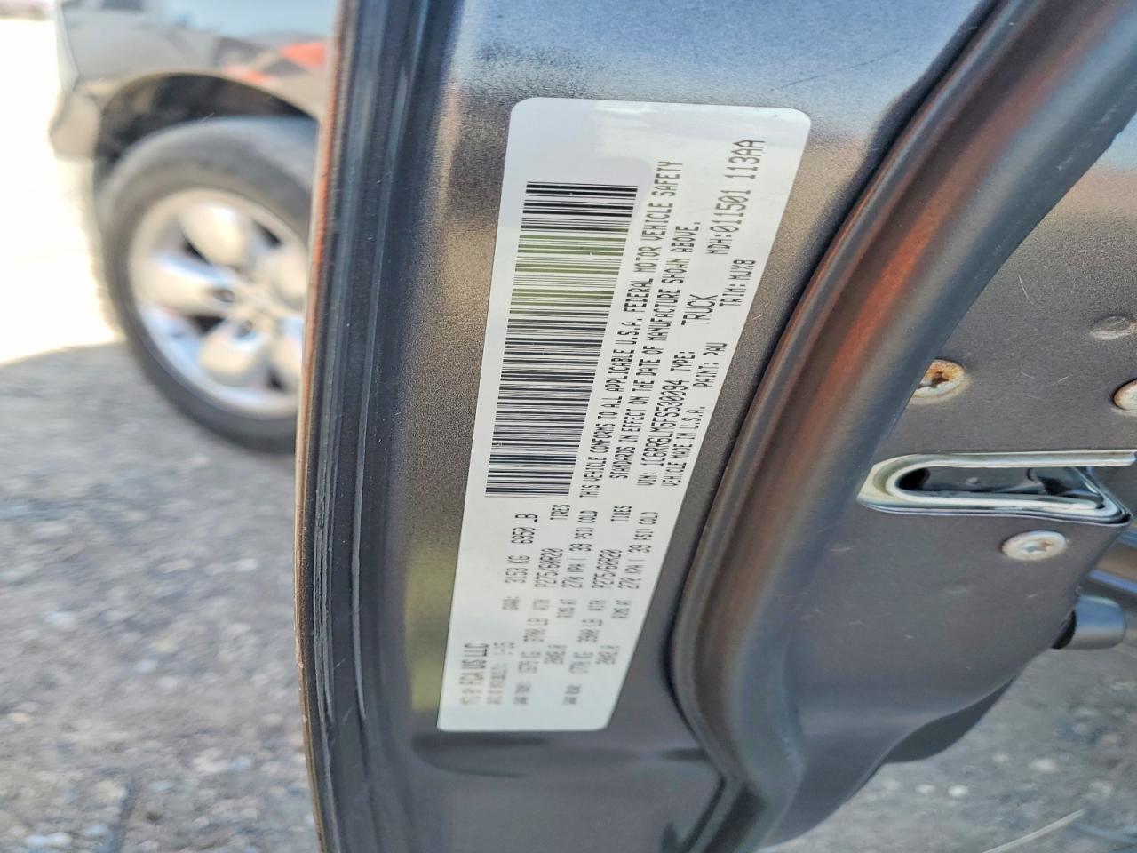 2015 Ram 1500 Slt Gray vin: 1C6RR6LM5FS530094