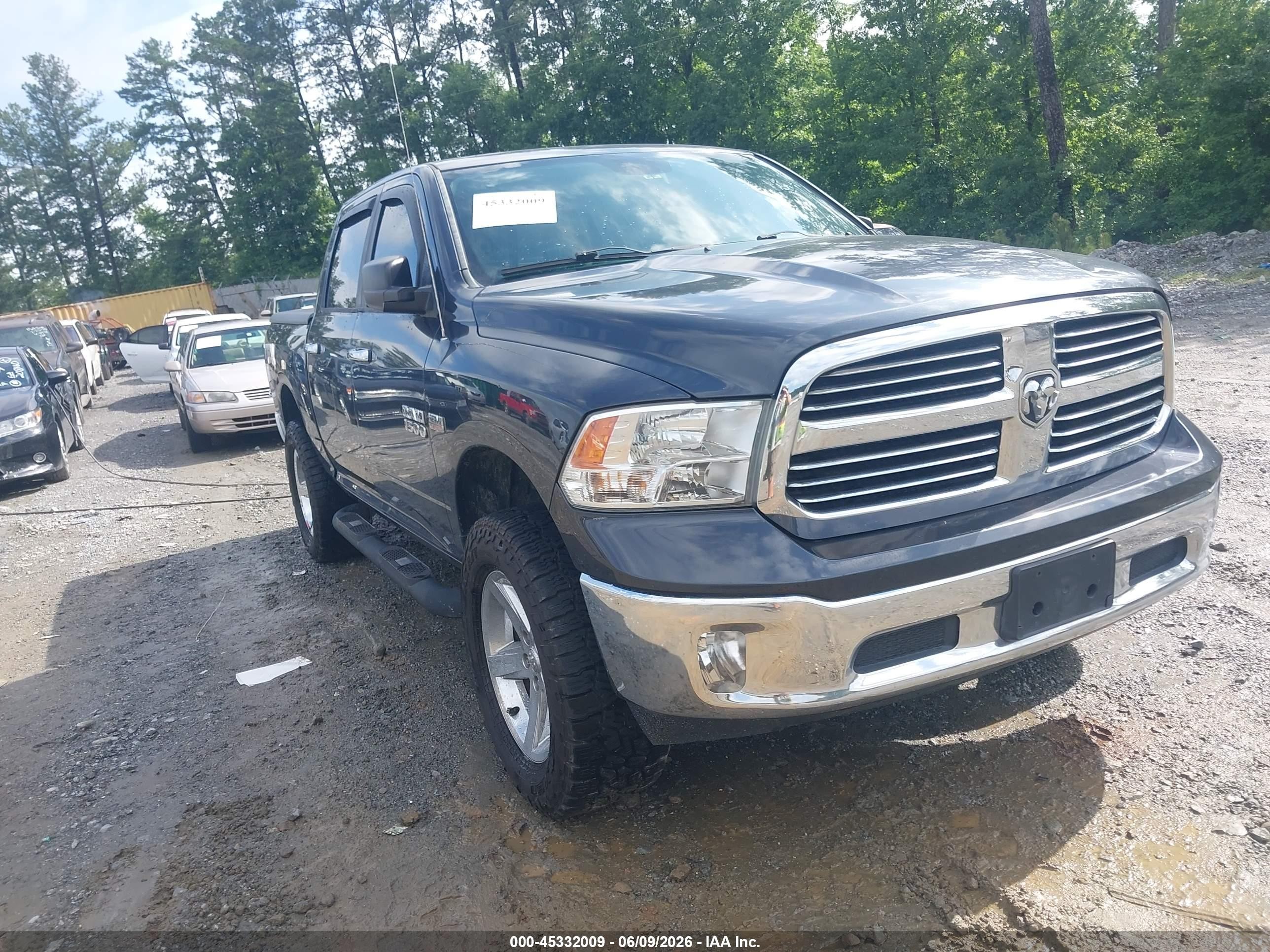 2014 Ram 1500 Big Horn Gray vin: 1C6RR6LT0ES160923