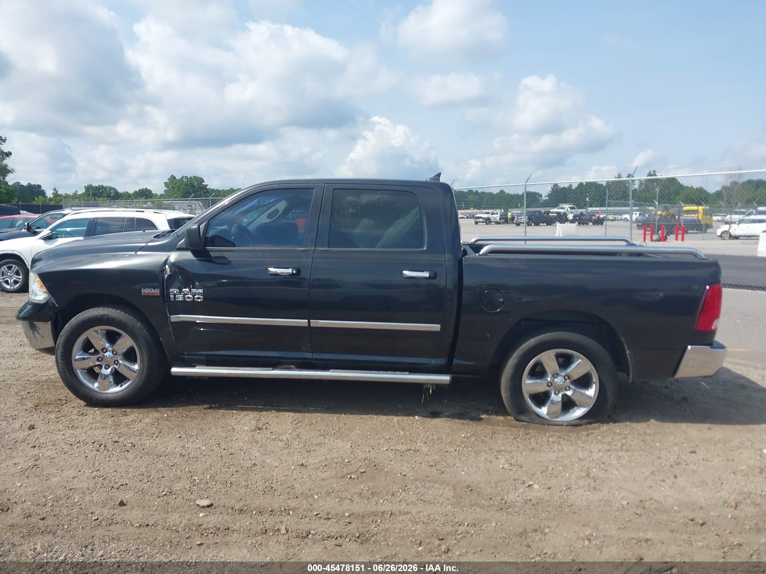 2015 Ram 1500 Big Horn Black vin: 1C6RR6LT0FS676717