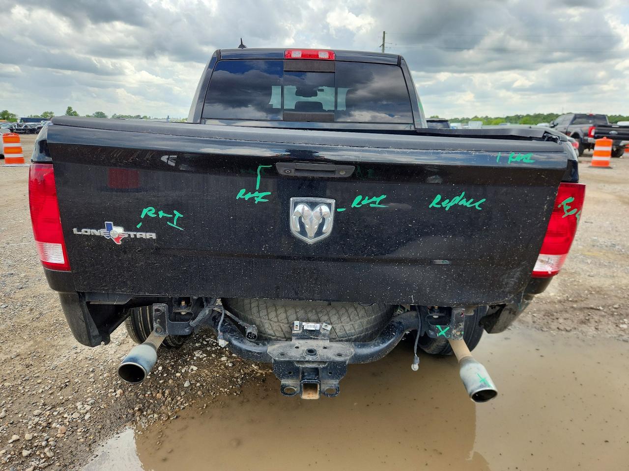 2016 Ram 1500 Slt Black vin: 1C6RR6LT0GS233386