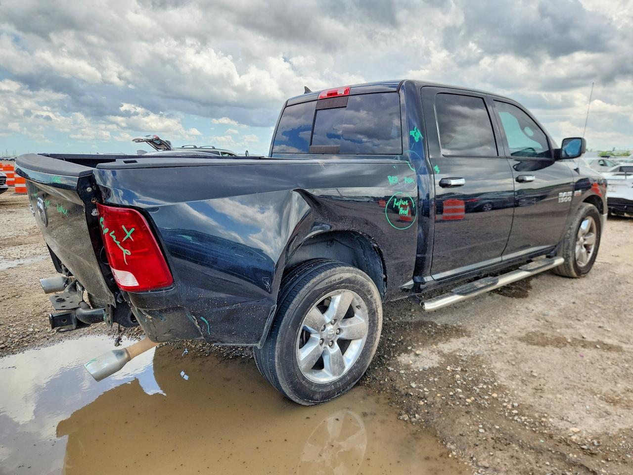 2016 Ram 1500 Slt Black vin: 1C6RR6LT0GS233386