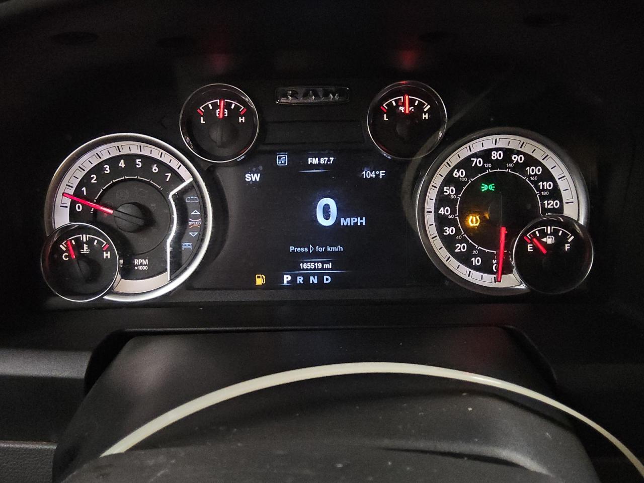 2018 Ram 1500 Slt Blue vin: 1C6RR6LT0JS334130 Damage: Warning - Tire Pressure, On, Unacceptable