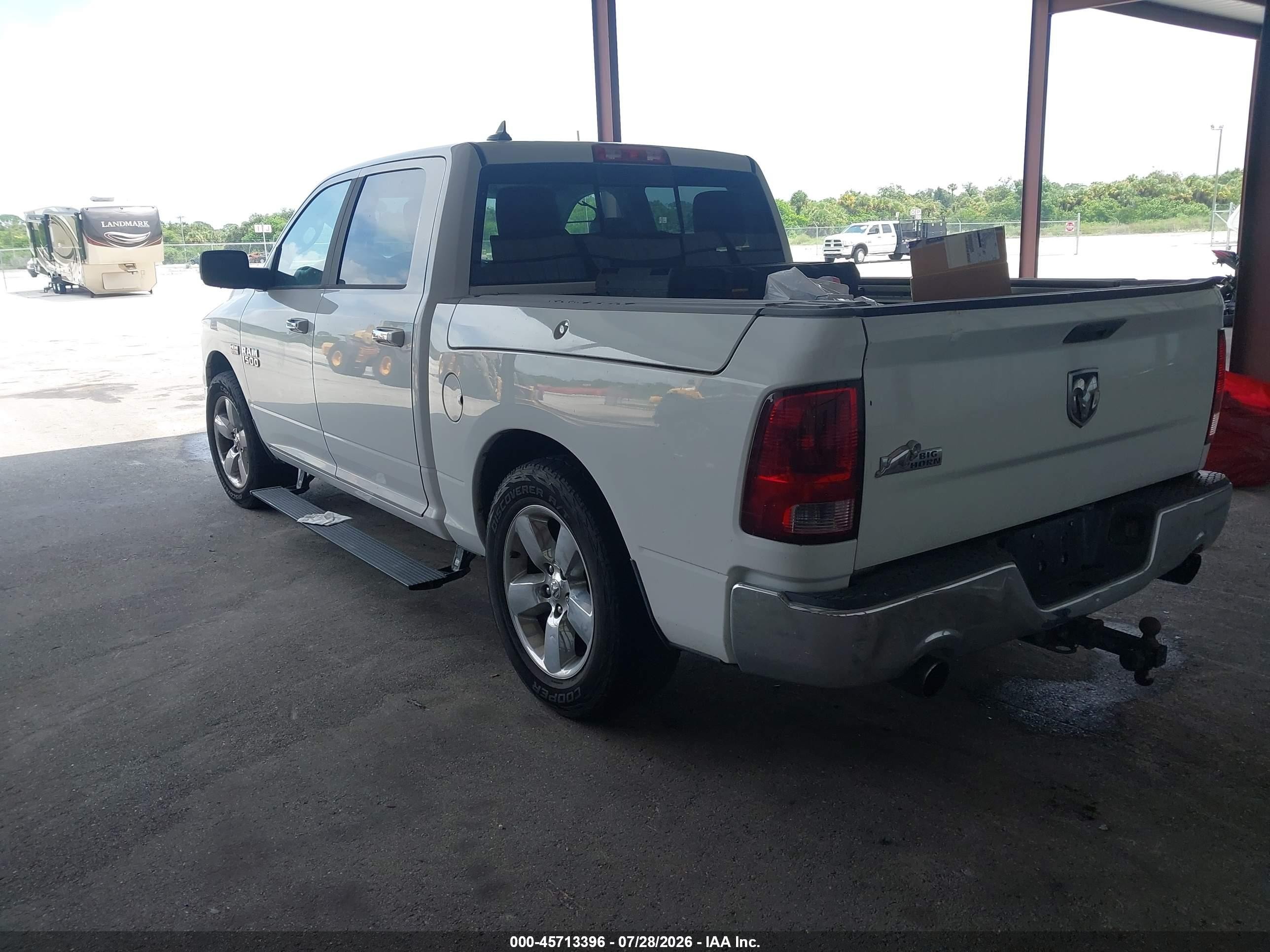 2013 Ram 1500 Big Horn White vin: 1C6RR6LT1DS519467