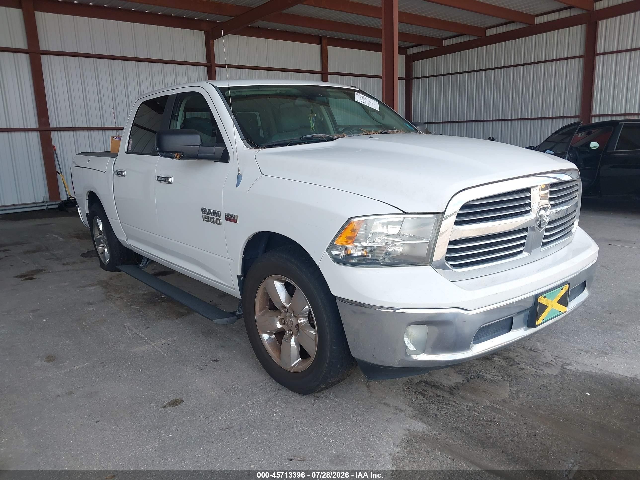2013 Ram 1500 Big Horn White vin: 1C6RR6LT1DS519467
