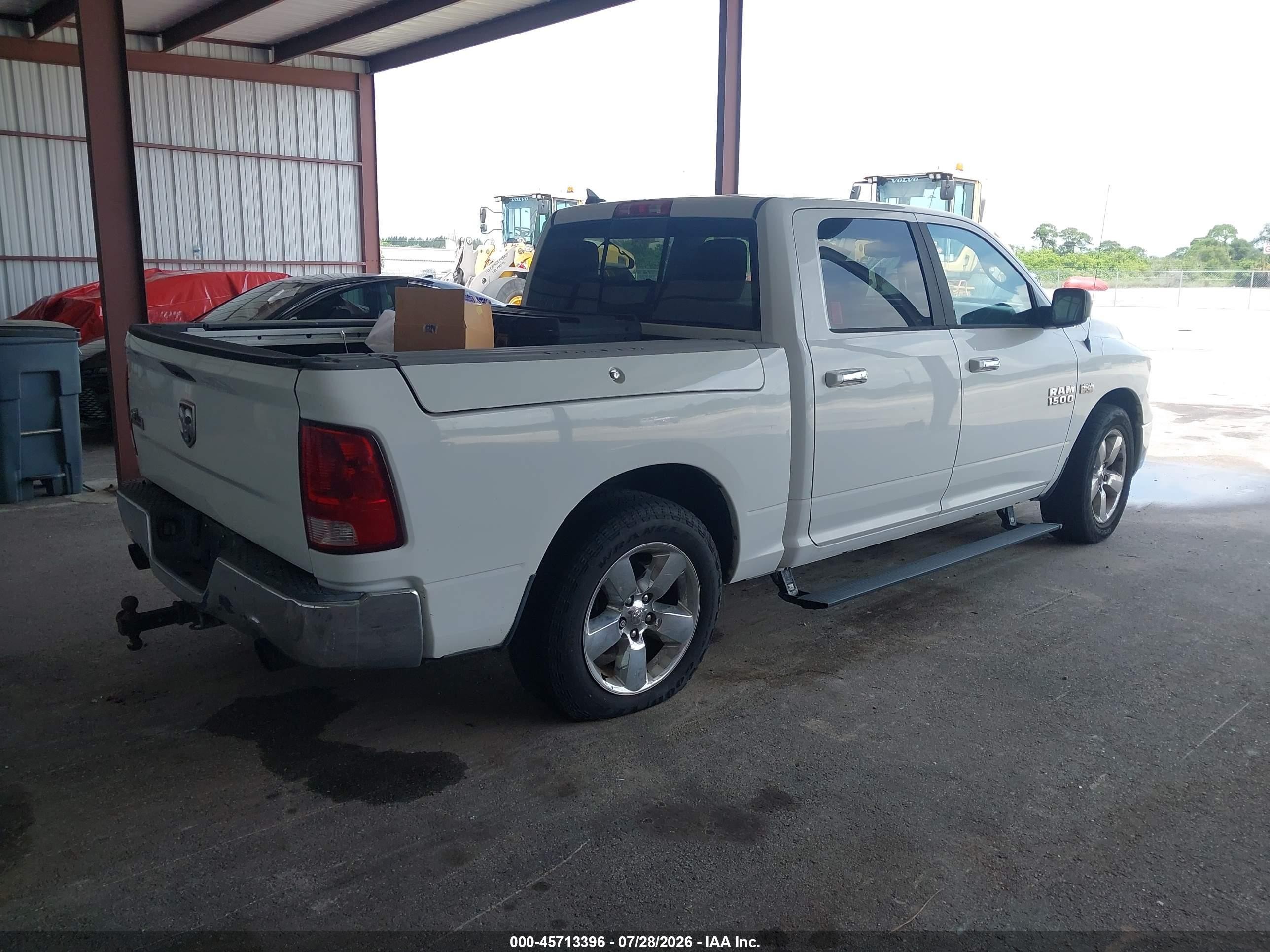 2013 Ram 1500 Big Horn White vin: 1C6RR6LT1DS519467