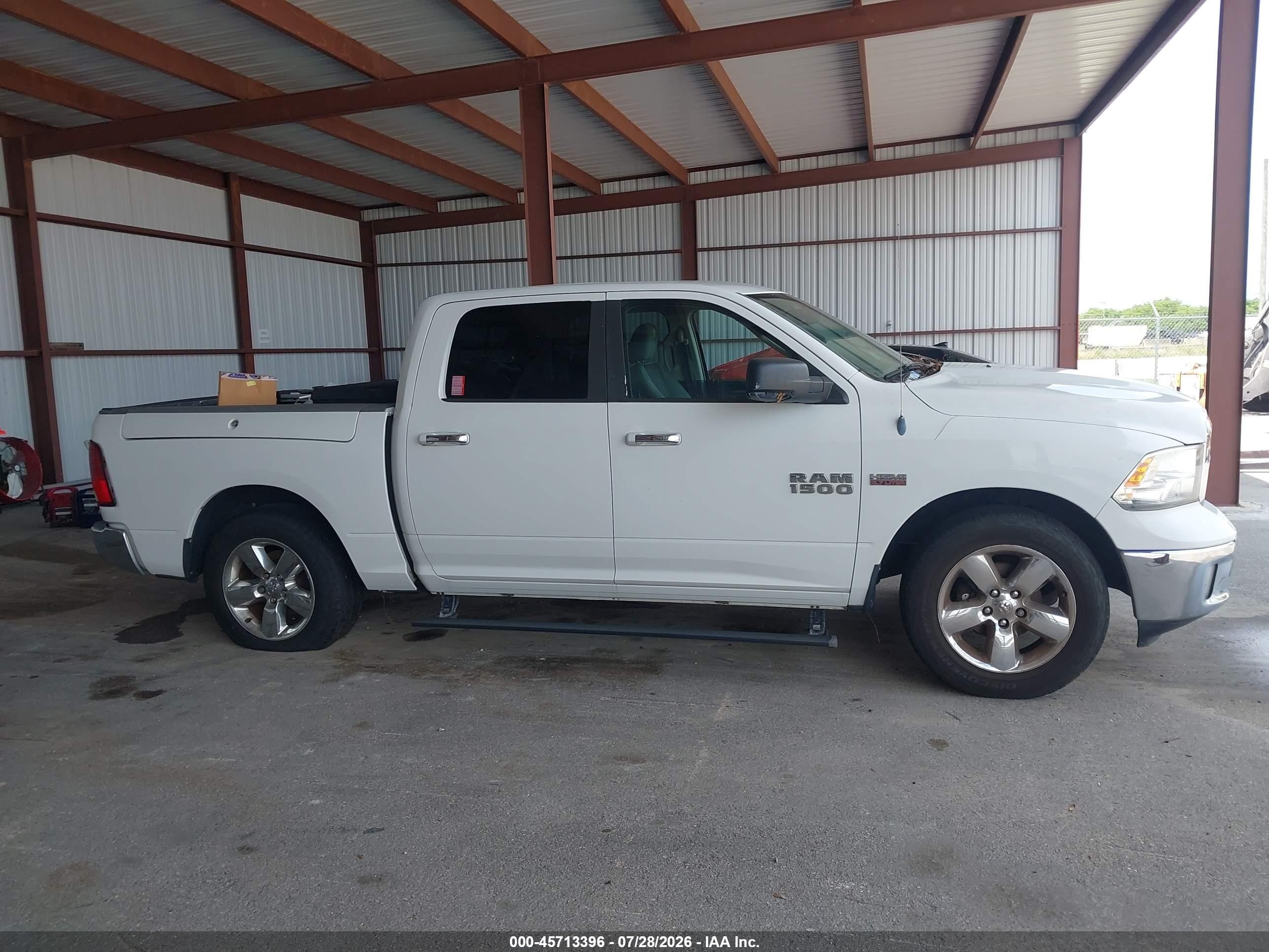 2013 Ram 1500 Big Horn White vin: 1C6RR6LT1DS519467