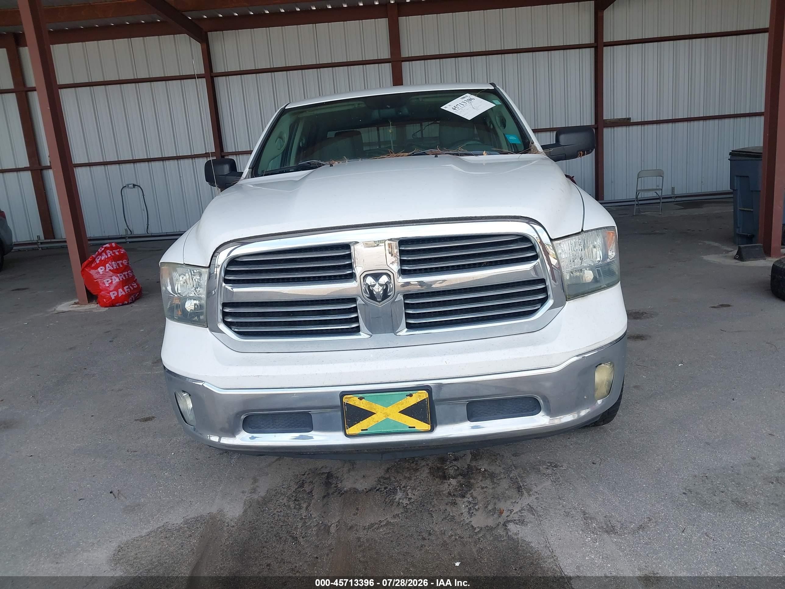 2013 Ram 1500 Big Horn White vin: 1C6RR6LT1DS519467