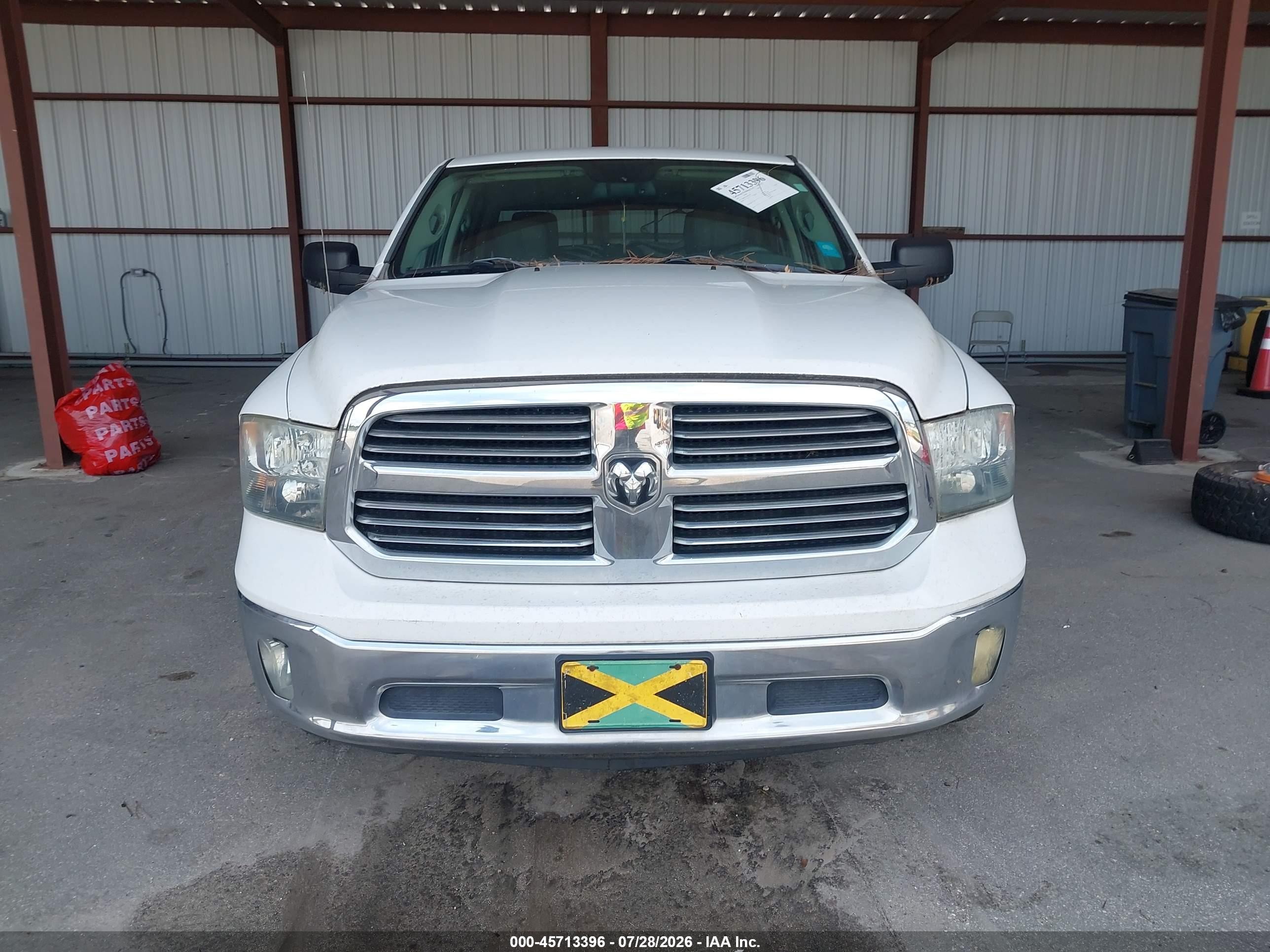 2013 Ram 1500 Big Horn White vin: 1C6RR6LT1DS519467