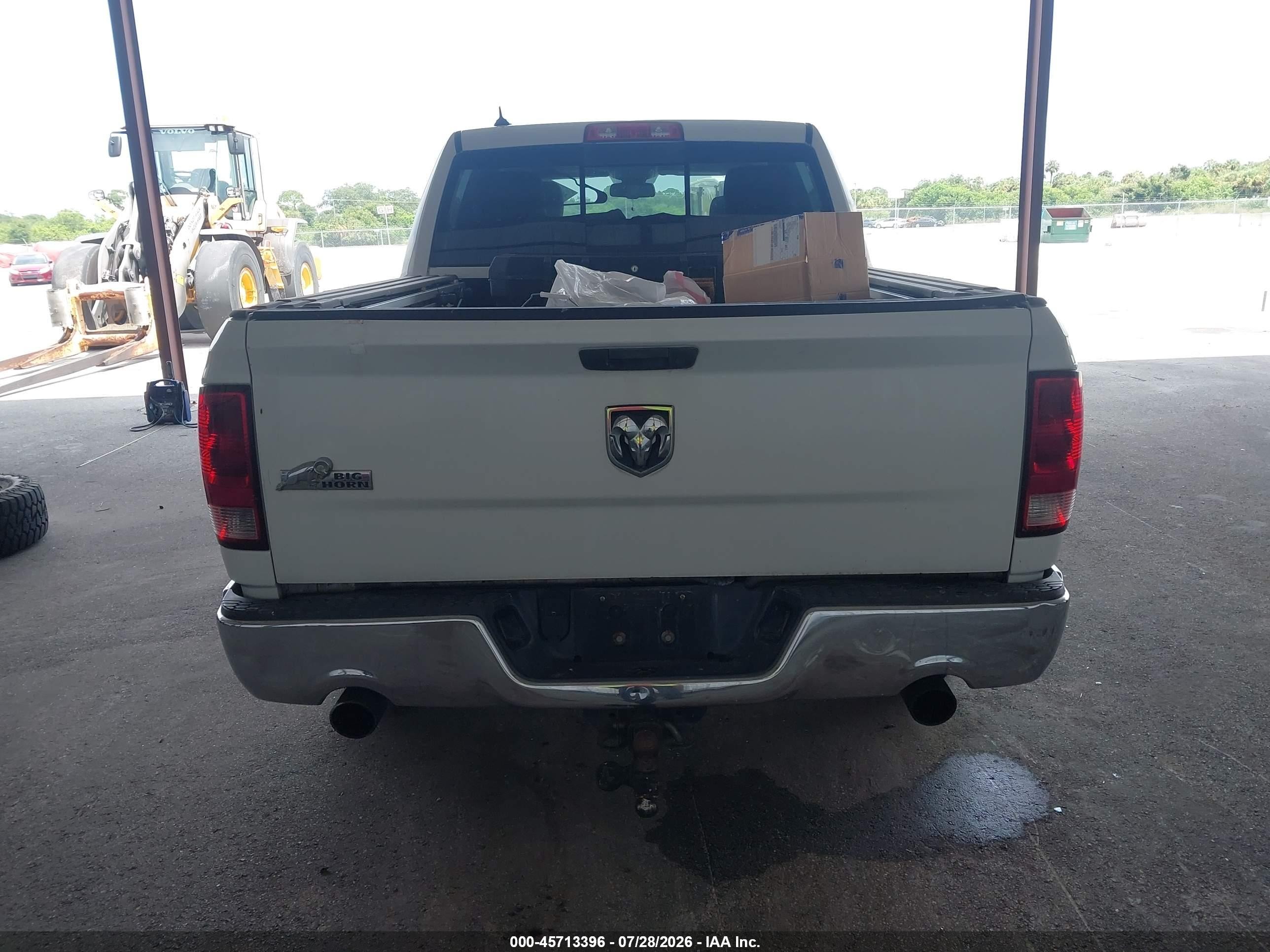 2013 Ram 1500 Big Horn White vin: 1C6RR6LT1DS519467
