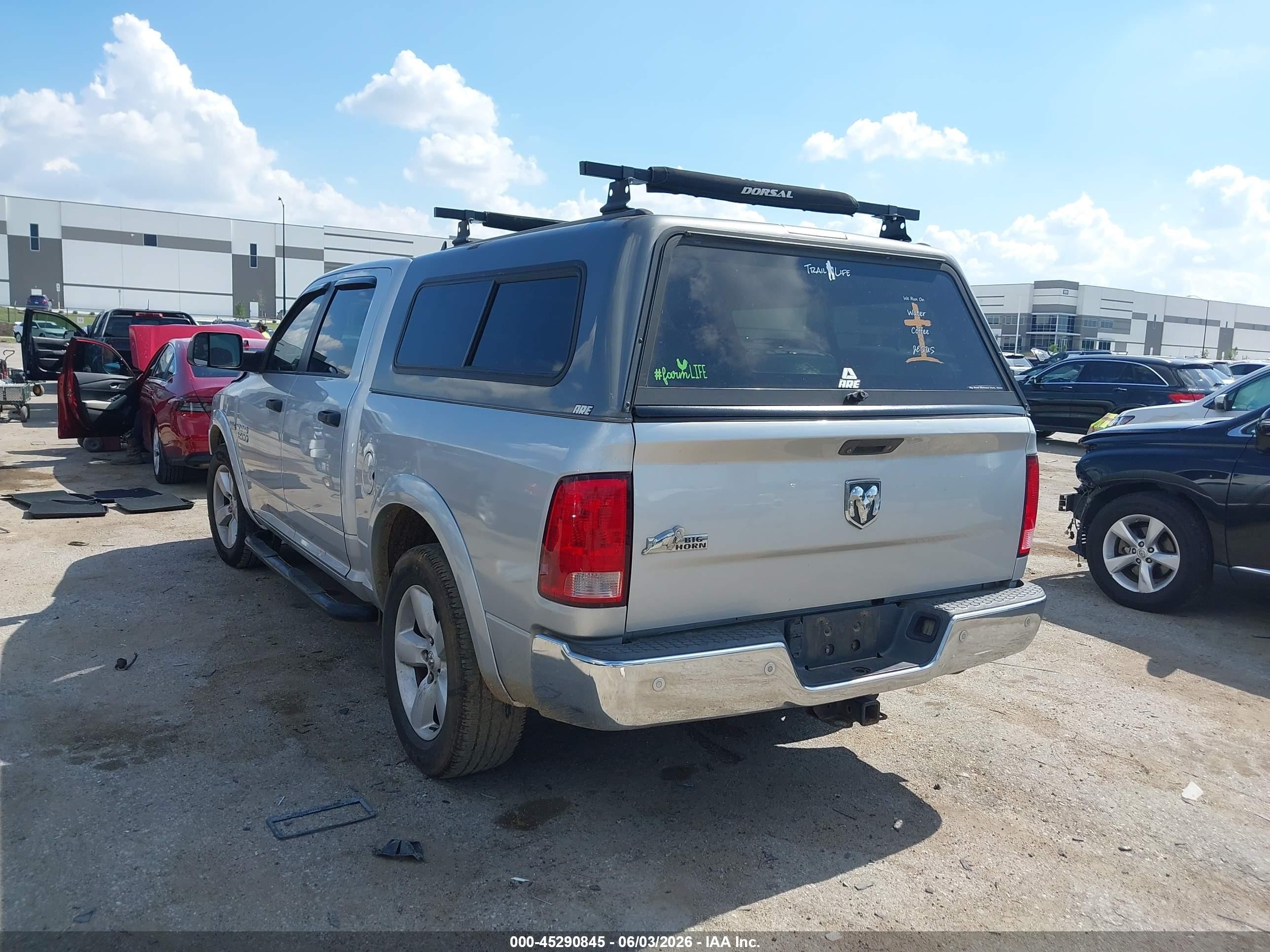 2015 Ram 1500 Outdoorsman Gray vin: 1C6RR6LT1FS639353